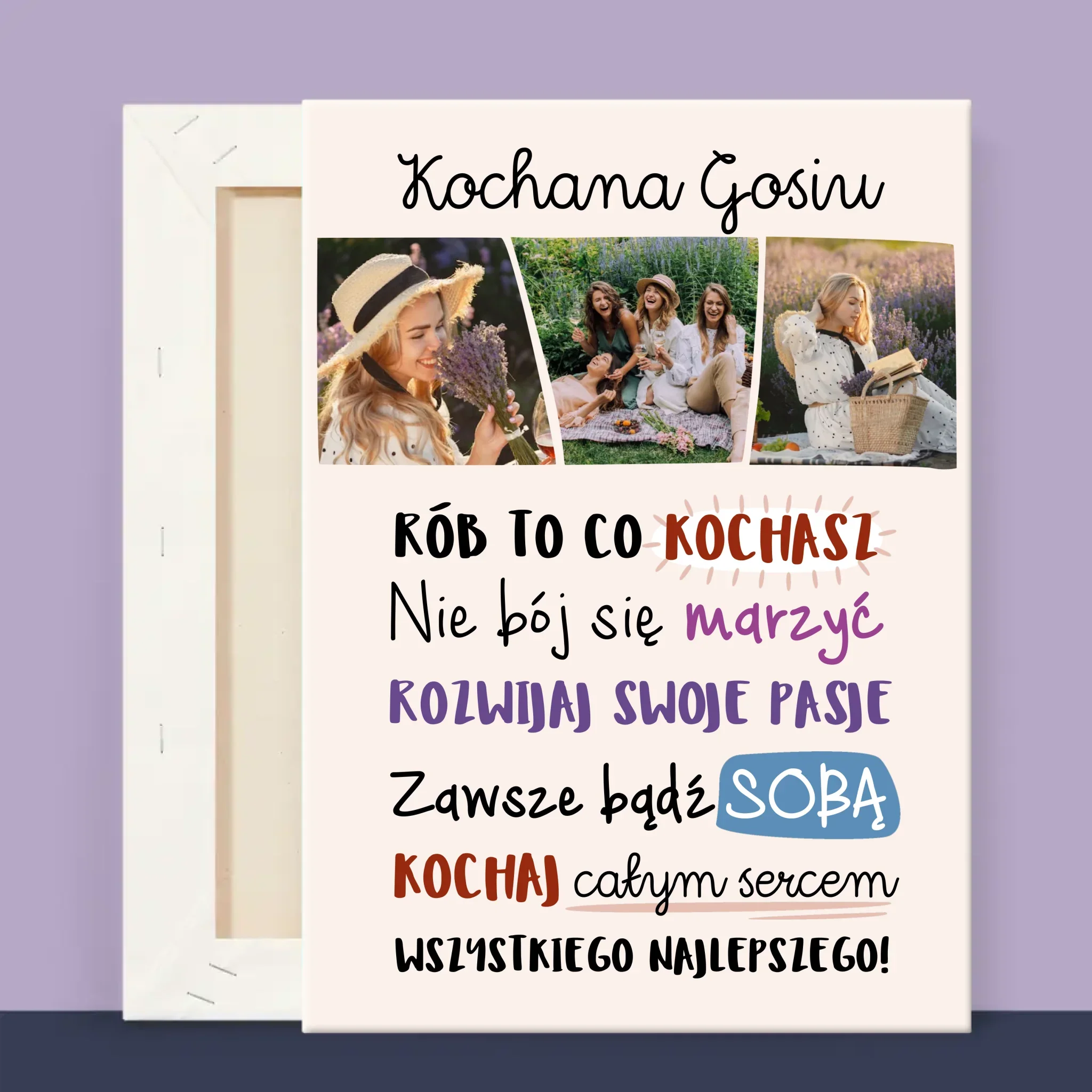 Fotokolaż: Urodziny Życzenia - Wydruk Obramowany - Image 13