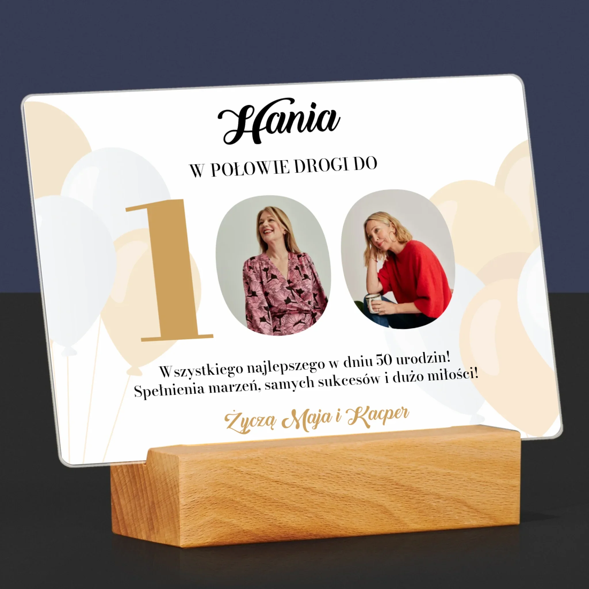 Fotokolaż: W Połowie Drogi Do 100 - Wydruk Na Szkle Akrylowym (Poziom) - Image 6
