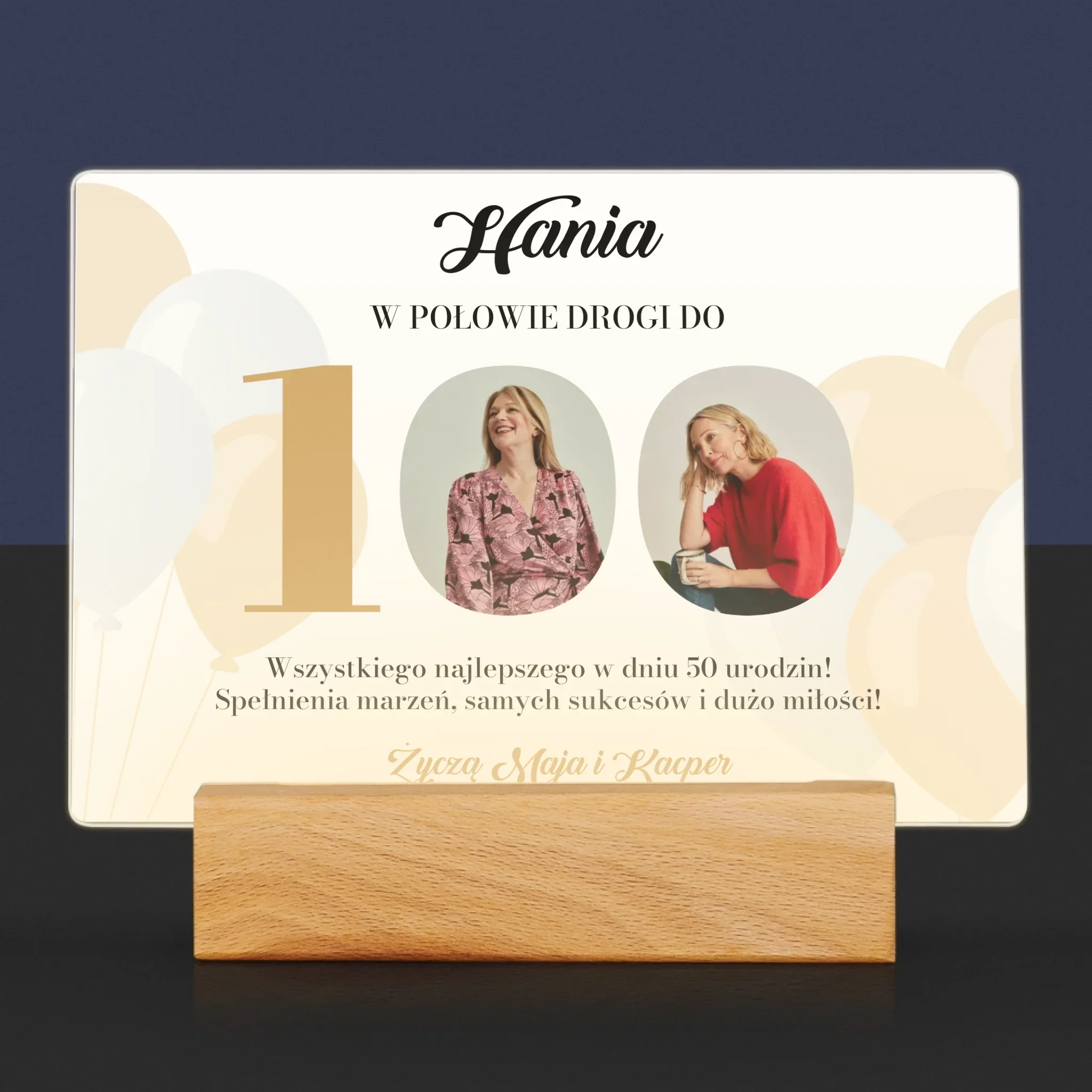 Fotokolaż: W Połowie Drogi Do 100 - Wydruk Na Szkle Akrylowym (Poziom) - Image 7