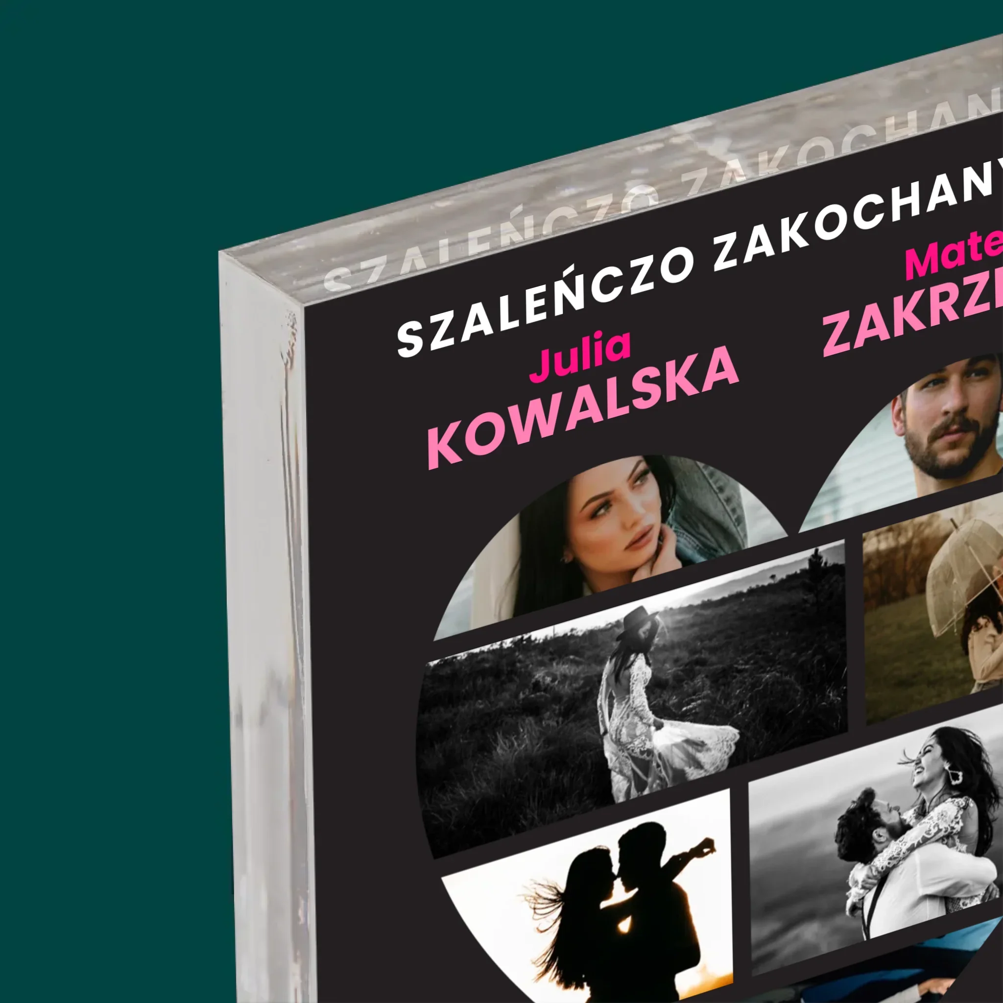 Fotokolaż: Walentynki Plakat Filmowy - Blok Akrylowy z Nadrukiem - Image 4
