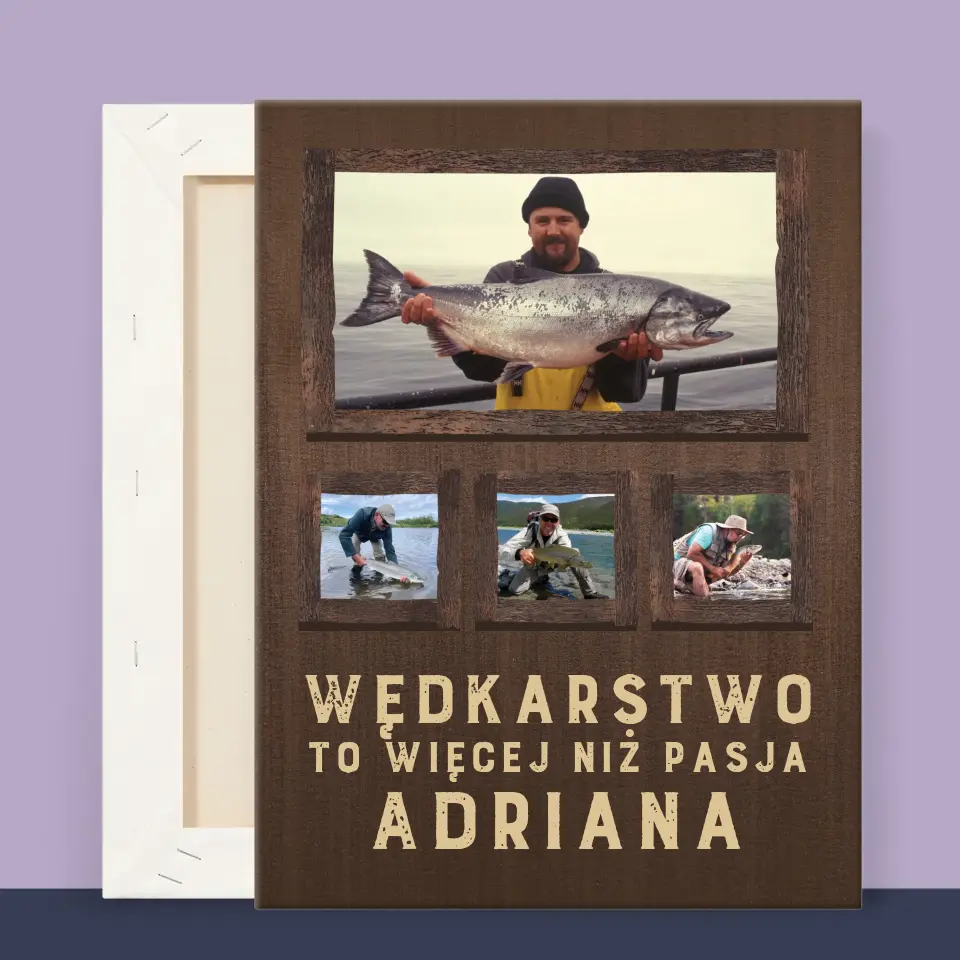 Fotokolaż: Wędkarstwo - Wydruk Obramowany - Image 11