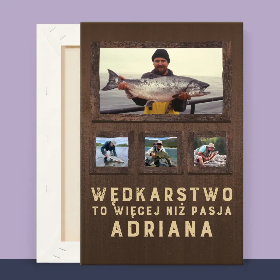 Fotokolaż: Wędkarstwo - Wydruk Obramowany - Image 12