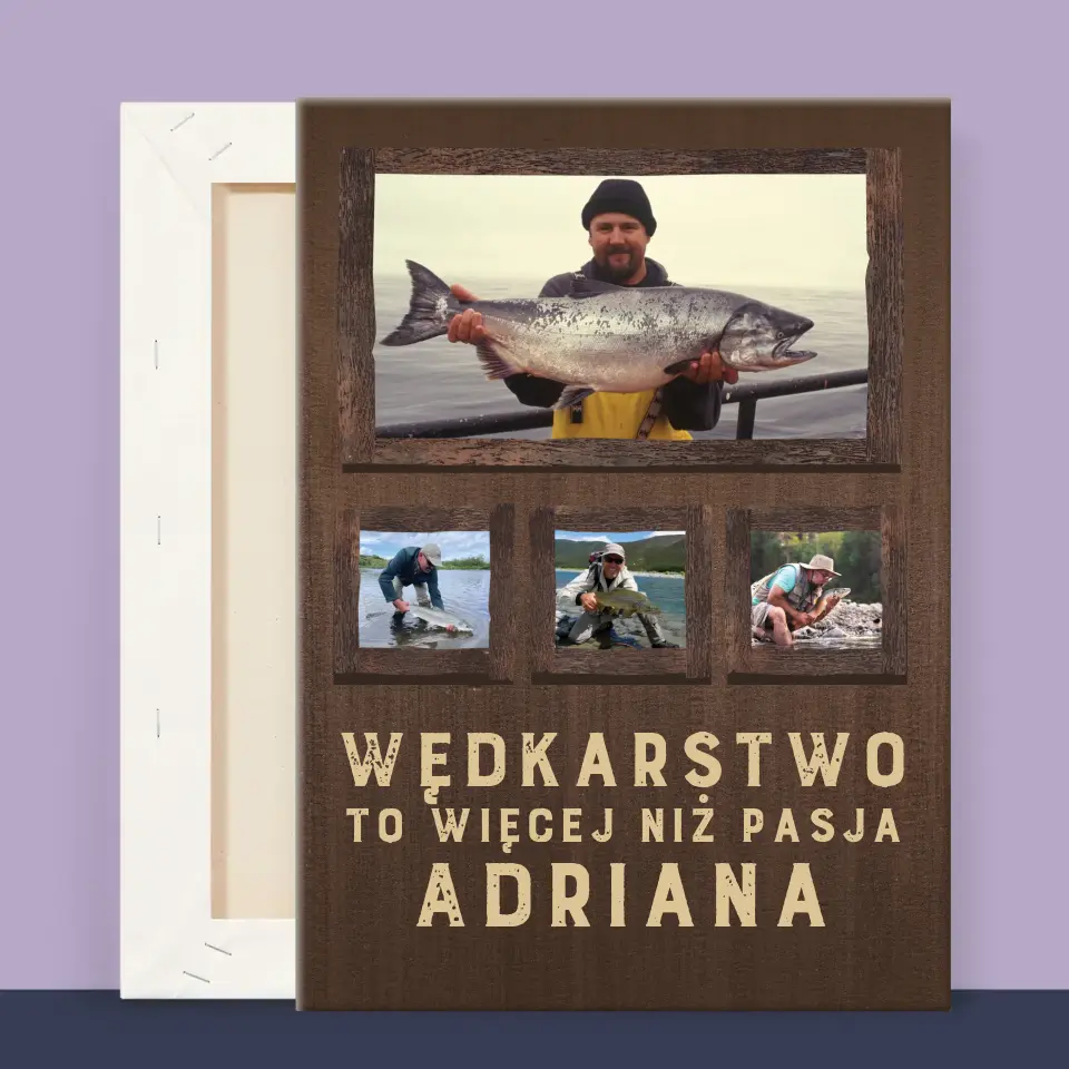Fotokolaż: Wędkarstwo - Wydruk Obramowany - Image 13