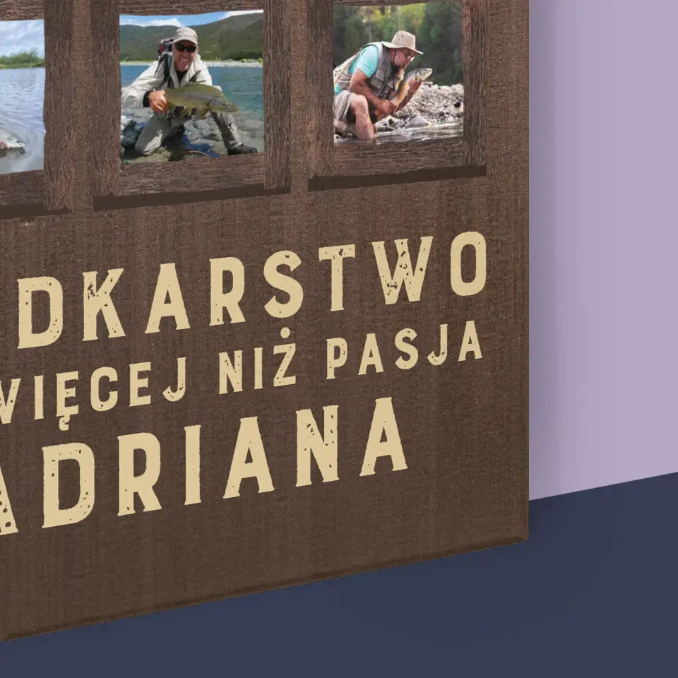 Fotokolaż: Wędkarstwo - Wydruk Obramowany - Image 16