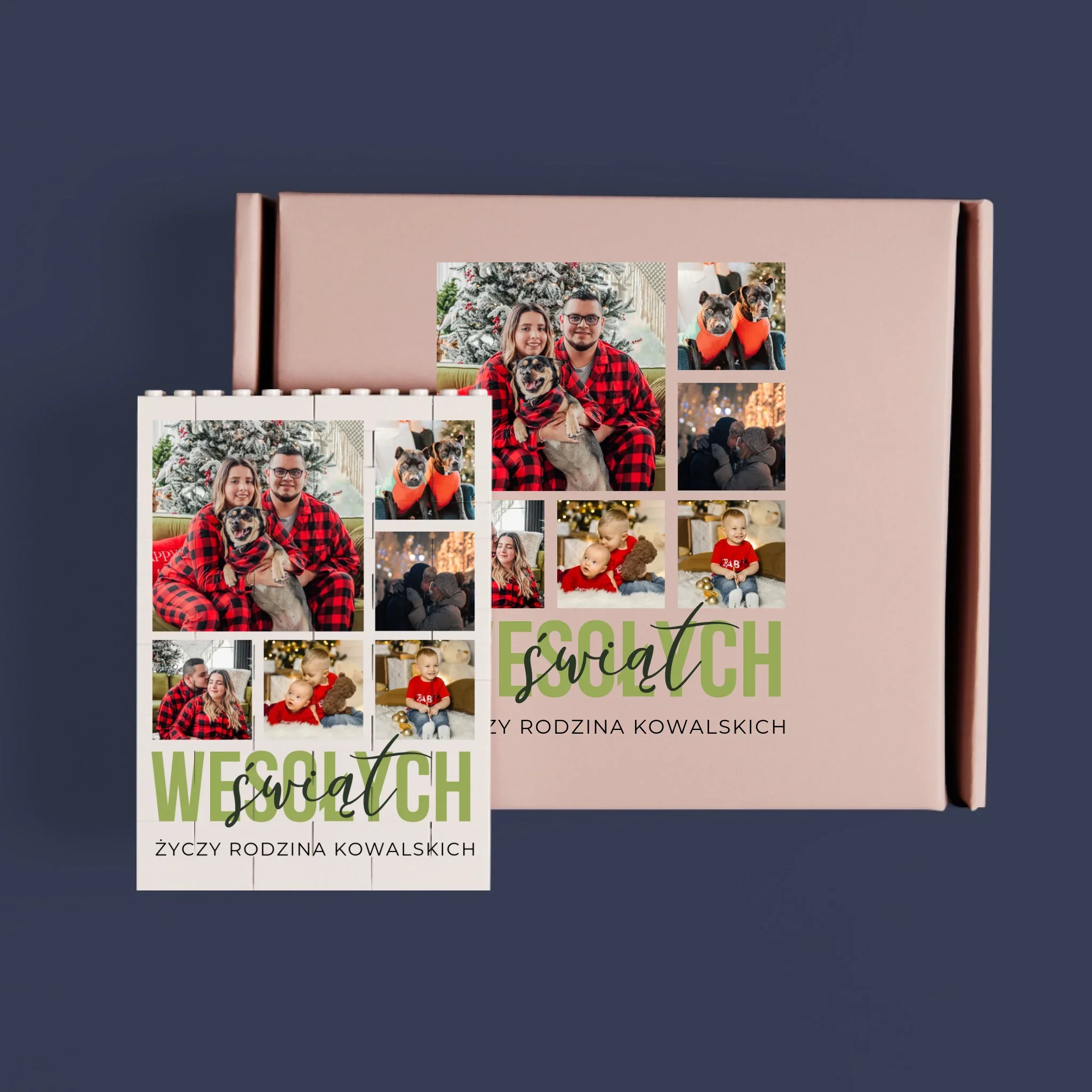 Fotokolaż: Wesołych Świąt - Klocki LEGO z Nadrukiem - Image 3