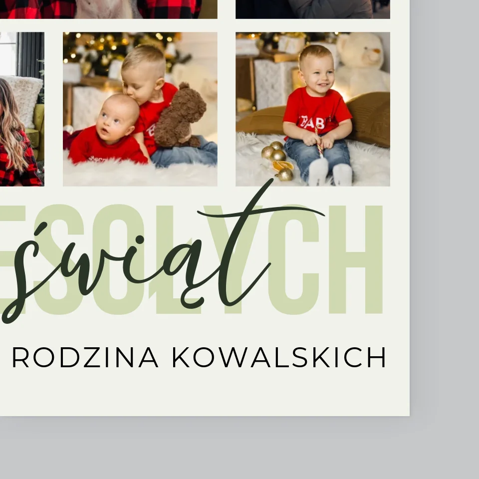 Fotokolaż: Wesołych Świąt - Wydruk Obramowany - Image 11