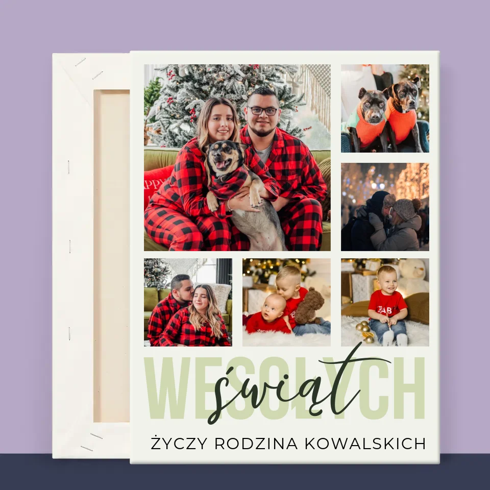 Fotokolaż: Wesołych Świąt - Wydruk Obramowany - Image 12