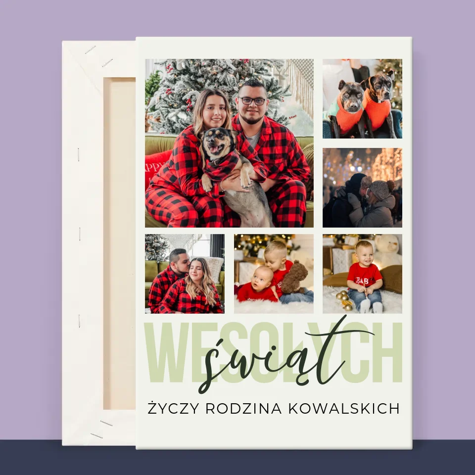 Fotokolaż: Wesołych Świąt - Wydruk Obramowany - Image 13