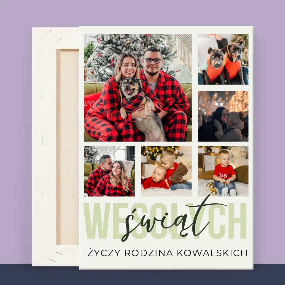 Fotokolaż: Wesołych Świąt - Wydruk Obramowany - Image 14