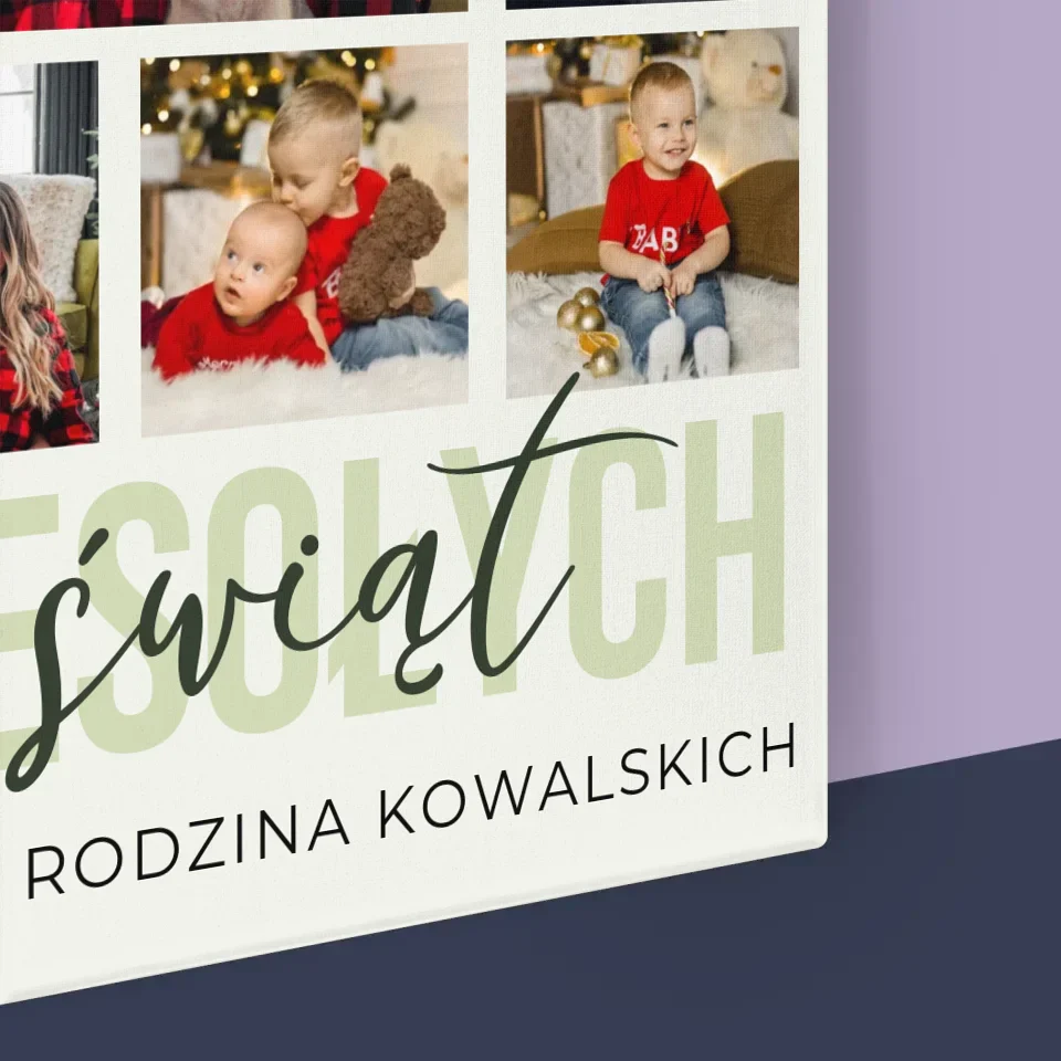 Fotokolaż: Wesołych Świąt - Wydruk Obramowany - Image 17