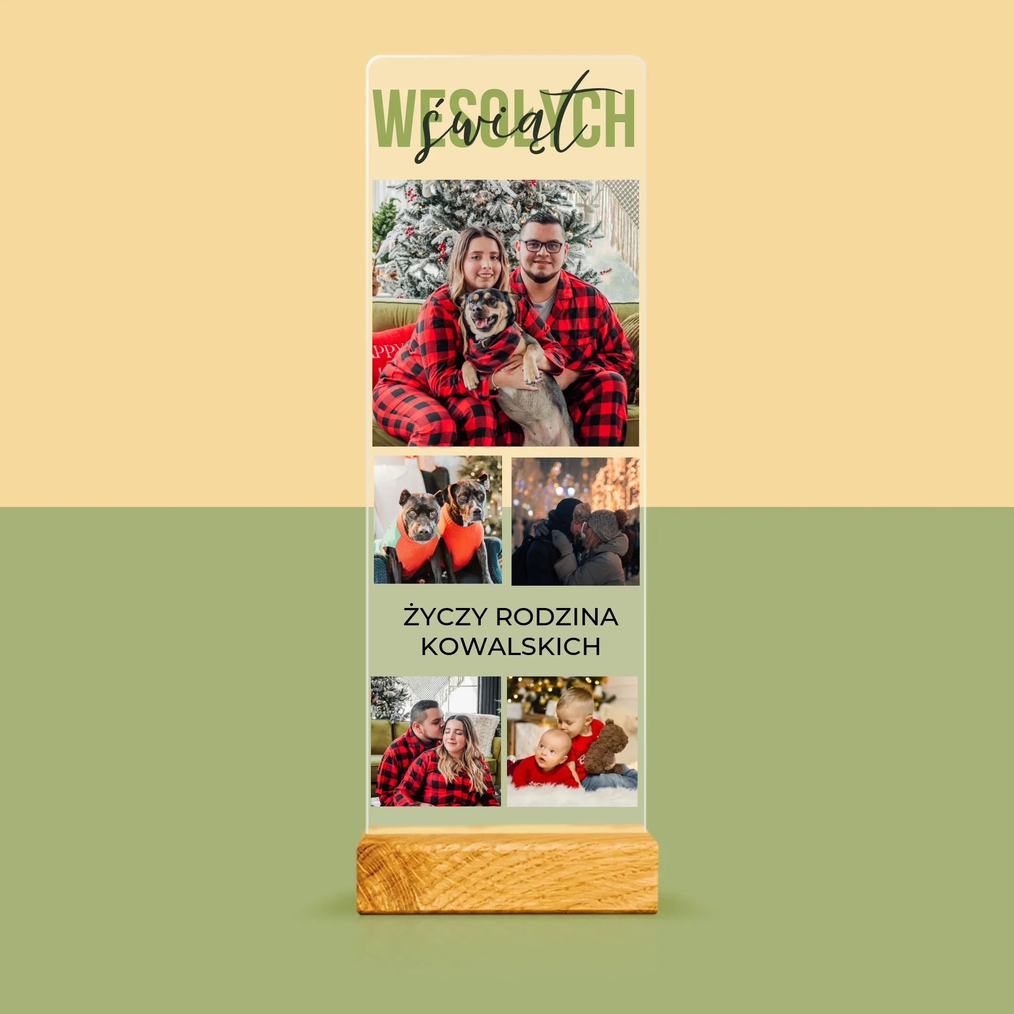 Fotokolaż: Wesołych Świąt - Zdjęcie Na Szkle Akrylowym Fotobudka - Image 3