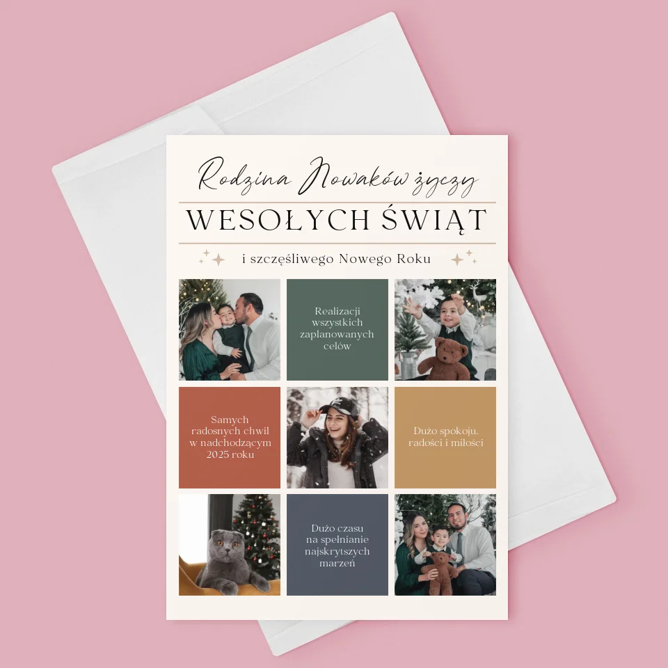 Fotokolaż: Wesołych Świąt Życzenia - Kartka Z Życzeniami - Image 3