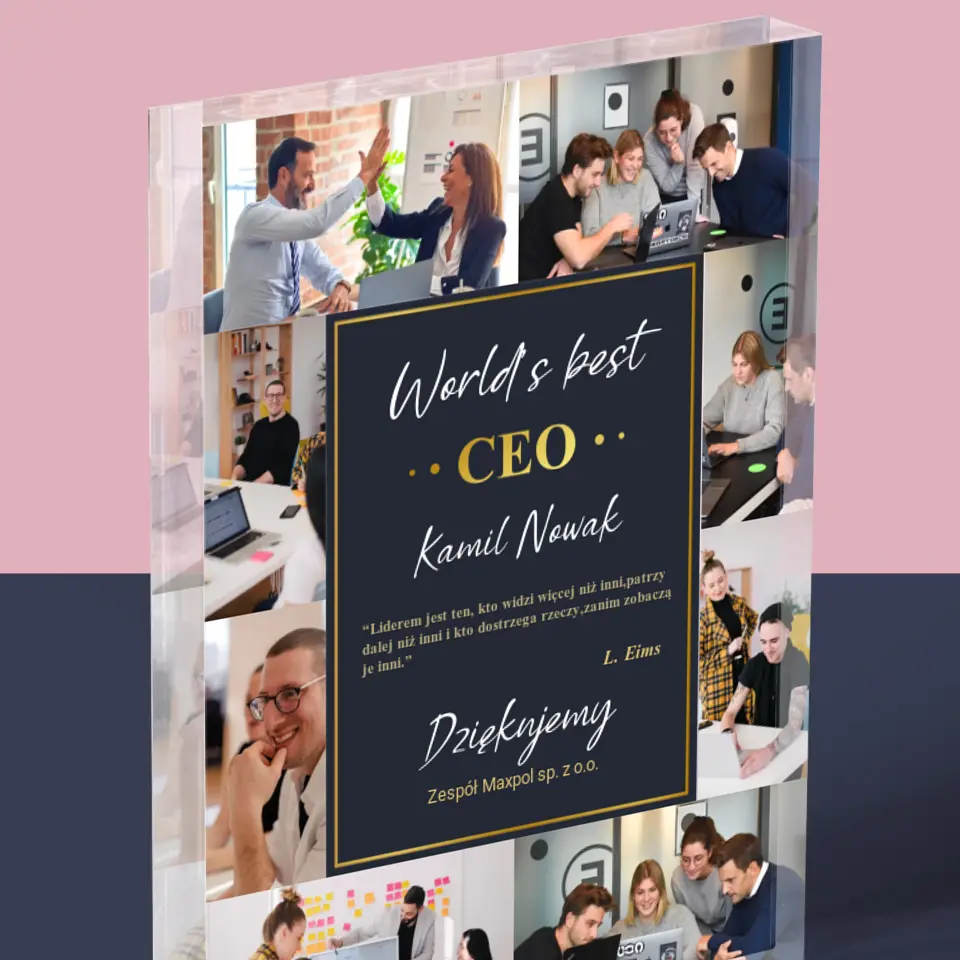 Fotokolaż: World’S Best Ceo - Blok Akrylowy - Image 2