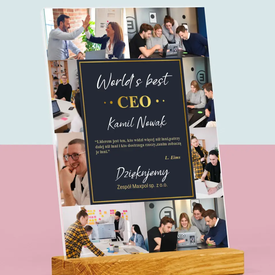 Fotokolaż: World’S Best Ceo - Wydruk Na Szkle Akrylowym - Image 2