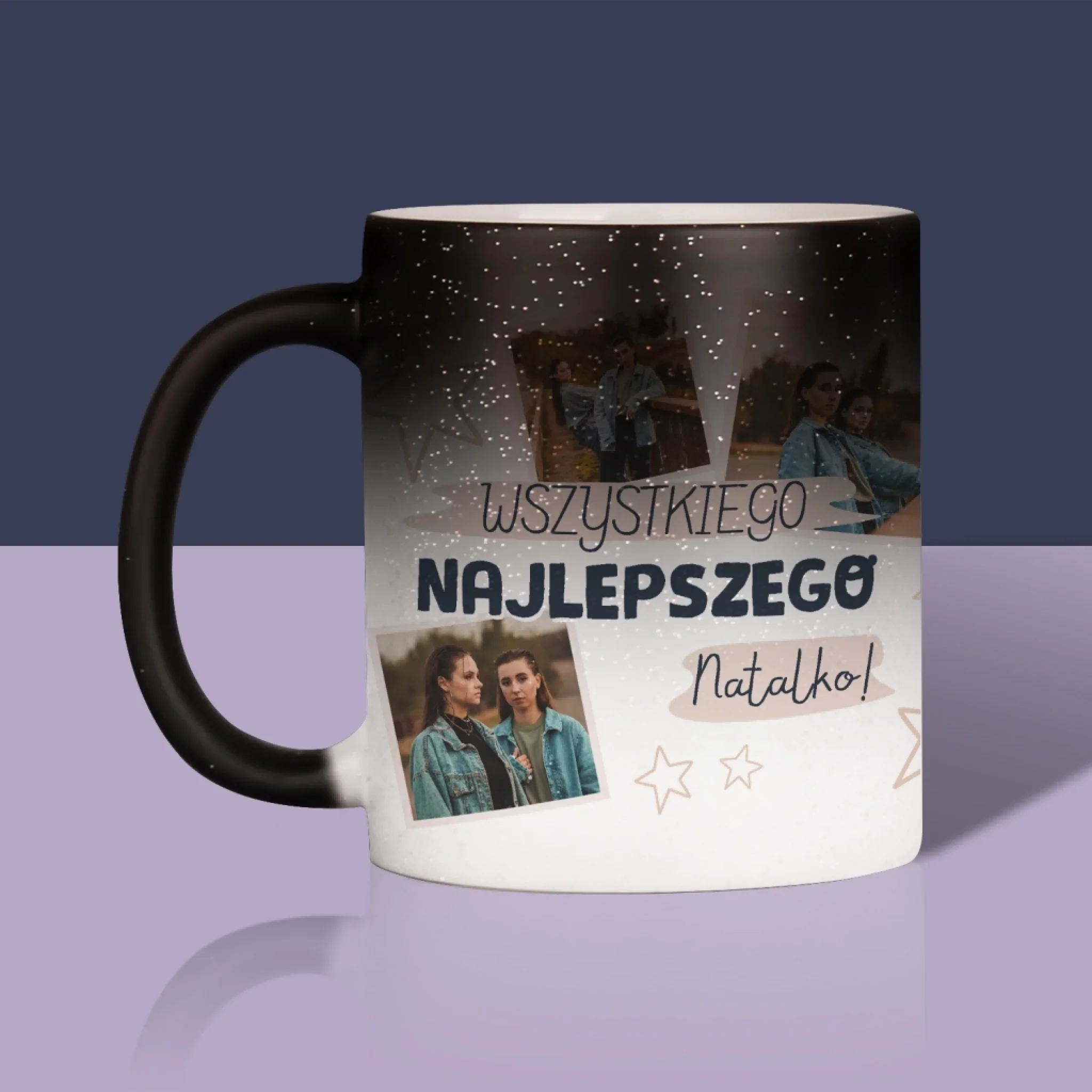 Fotokolaż: Wszystkiego Najlepszego Gwiazdki - Kubek z Nadrukiem - Image 11
