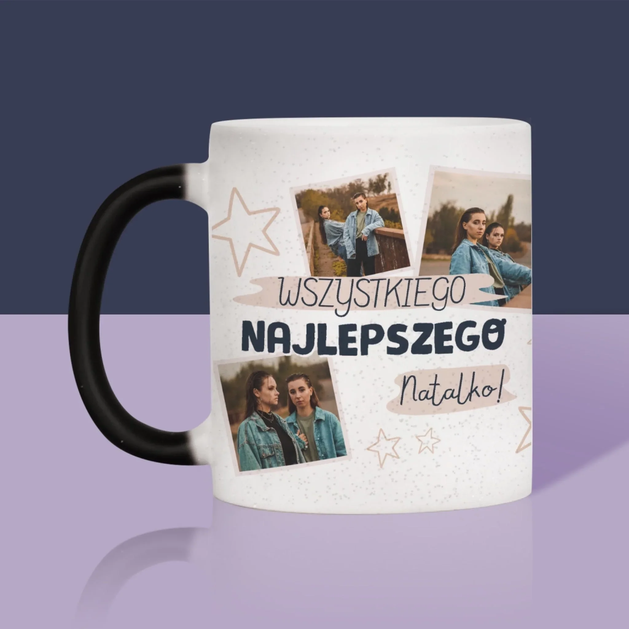 Fotokolaż: Wszystkiego Najlepszego Gwiazdki - Kubek z Nadrukiem - Image 12