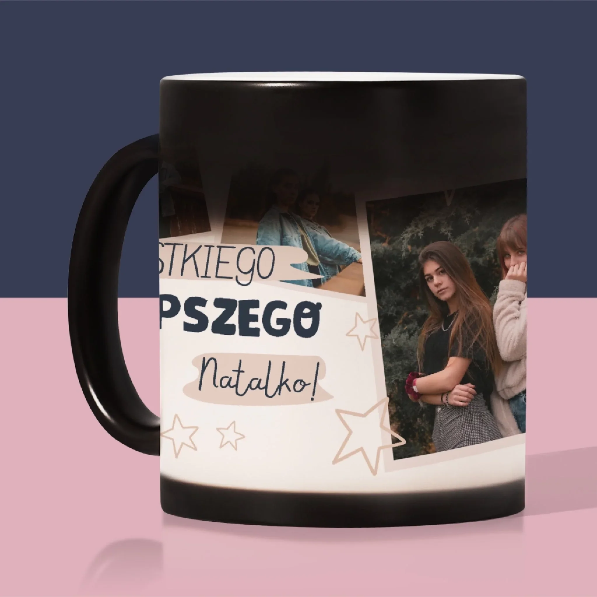 Fotokolaż: Wszystkiego Najlepszego Gwiazdki - Kubek z Nadrukiem - Image 7