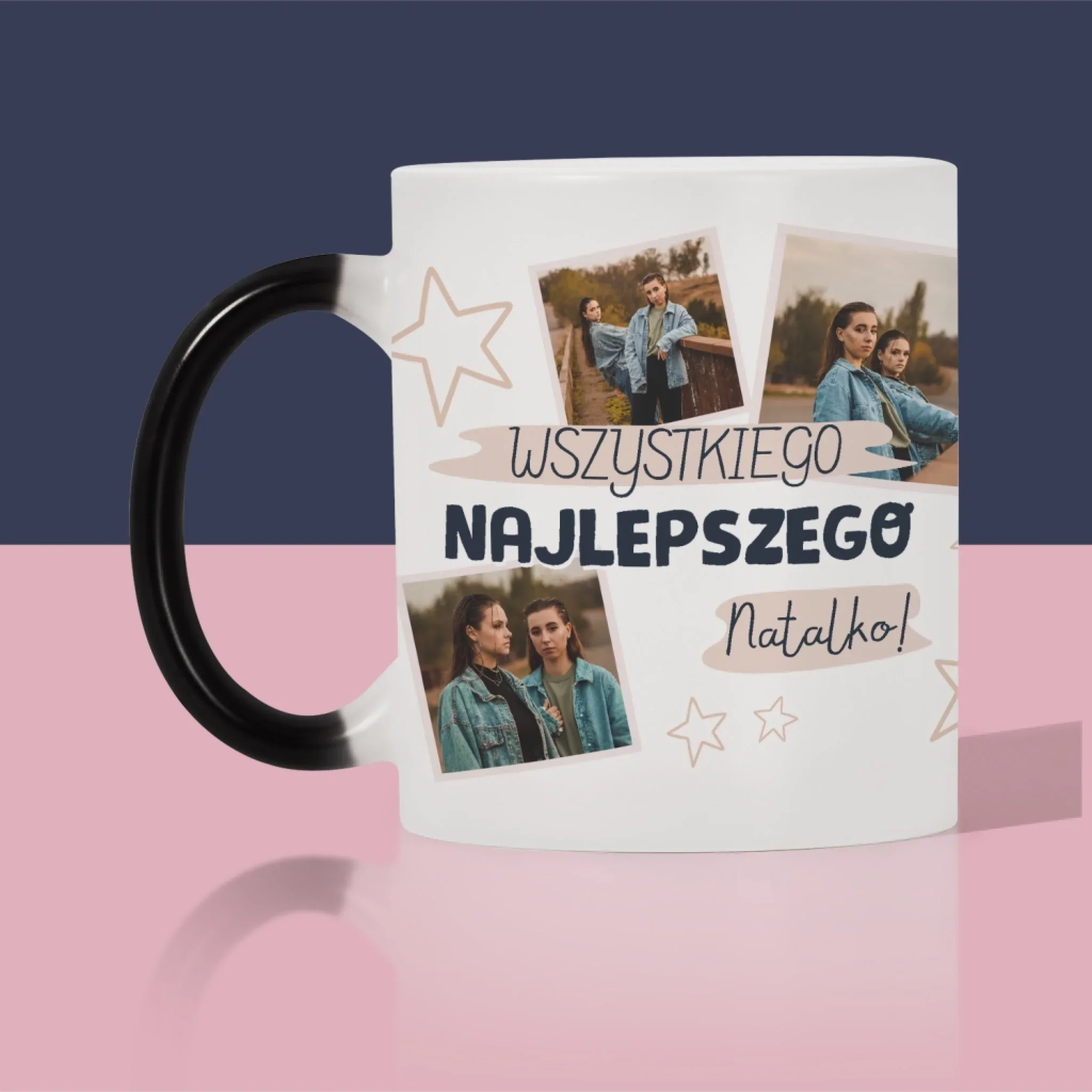 Fotokolaż: Wszystkiego Najlepszego Gwiazdki - Kubek z Nadrukiem - Image 8