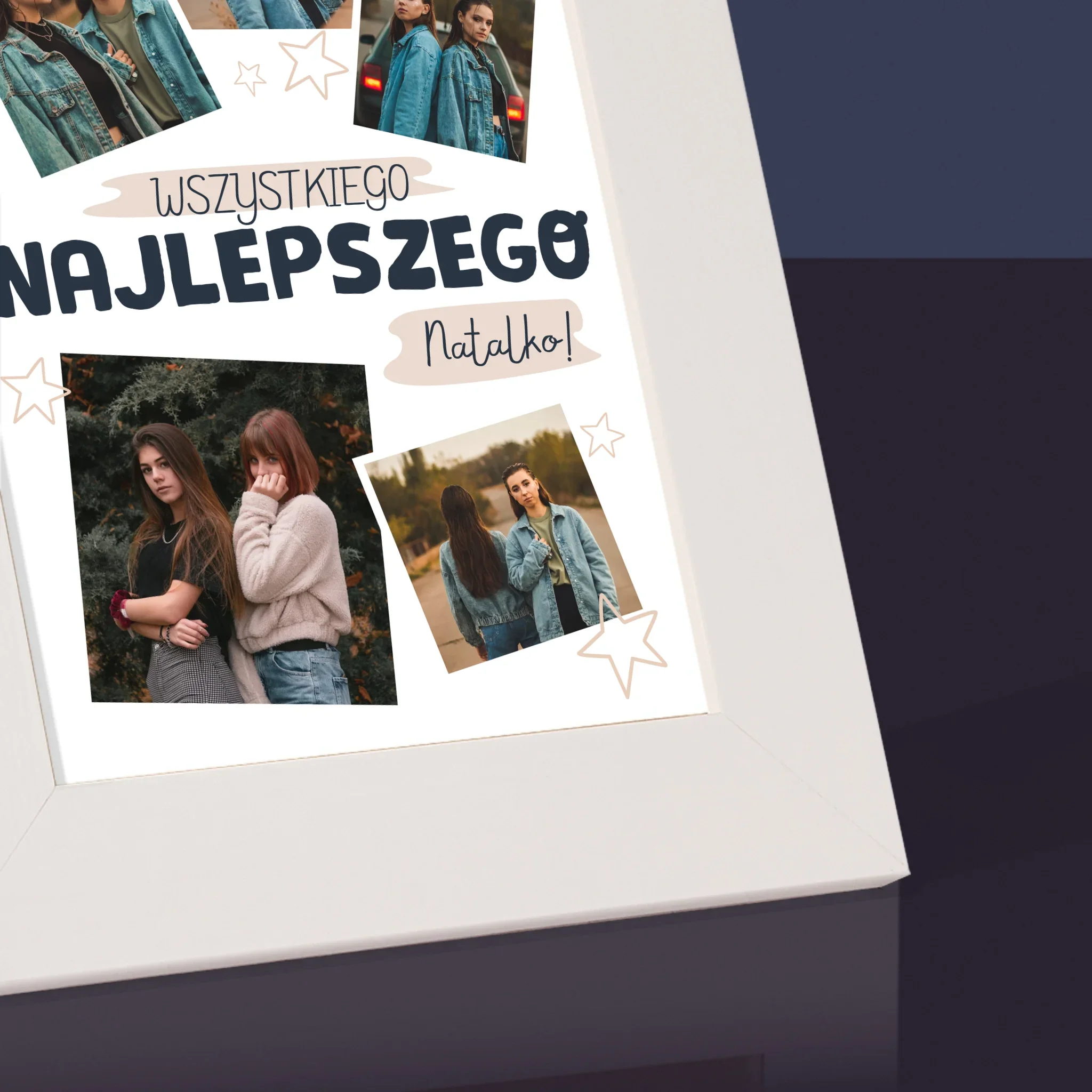 Fotokolaż: Wszystkiego Najlepszego Gwiazdki - Ramka Na Zdjęcie - Image 3