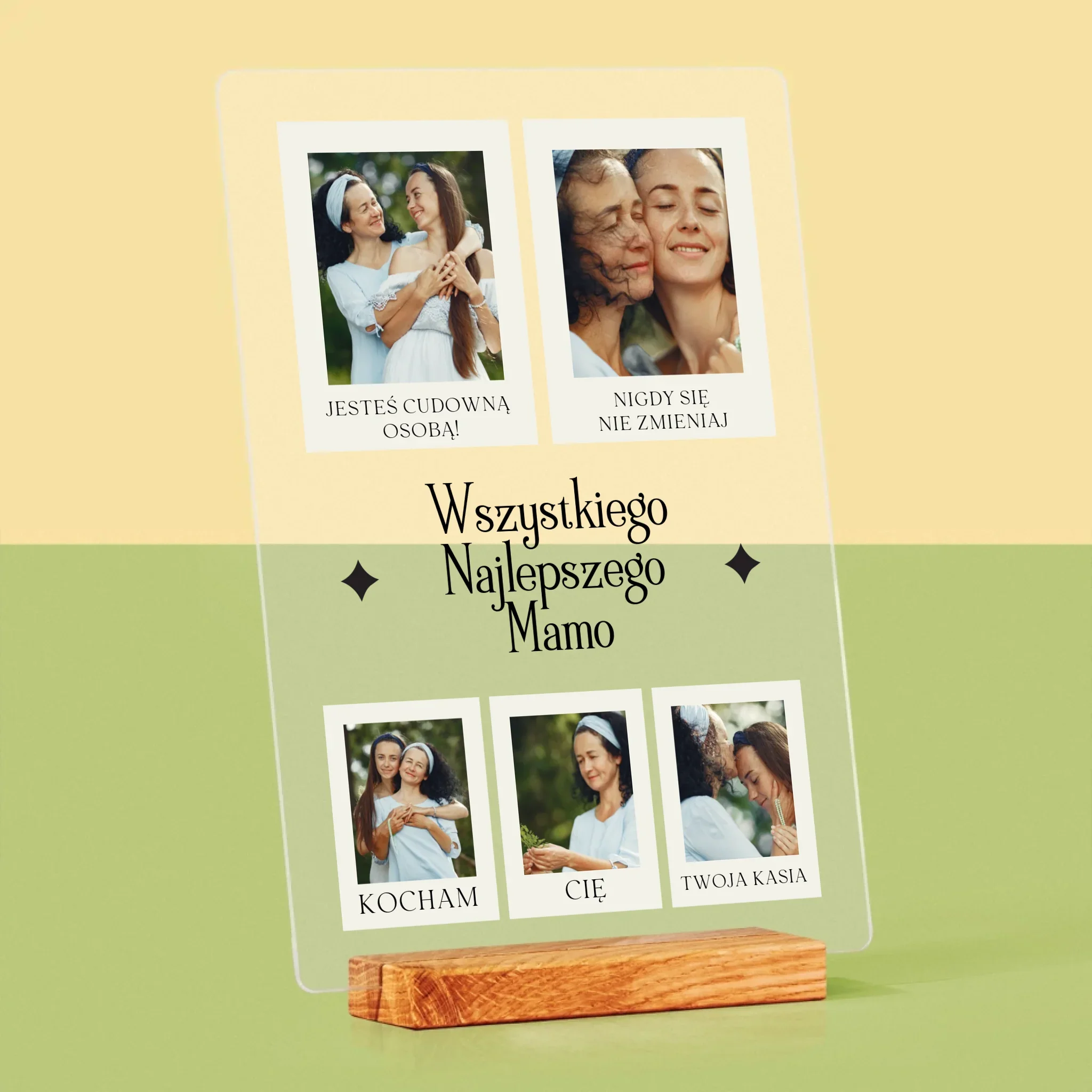 Fotokolaż: Wszystkiego Najlepszego Mamo - Wydruk Na Szkle Akrylowym - Image 4