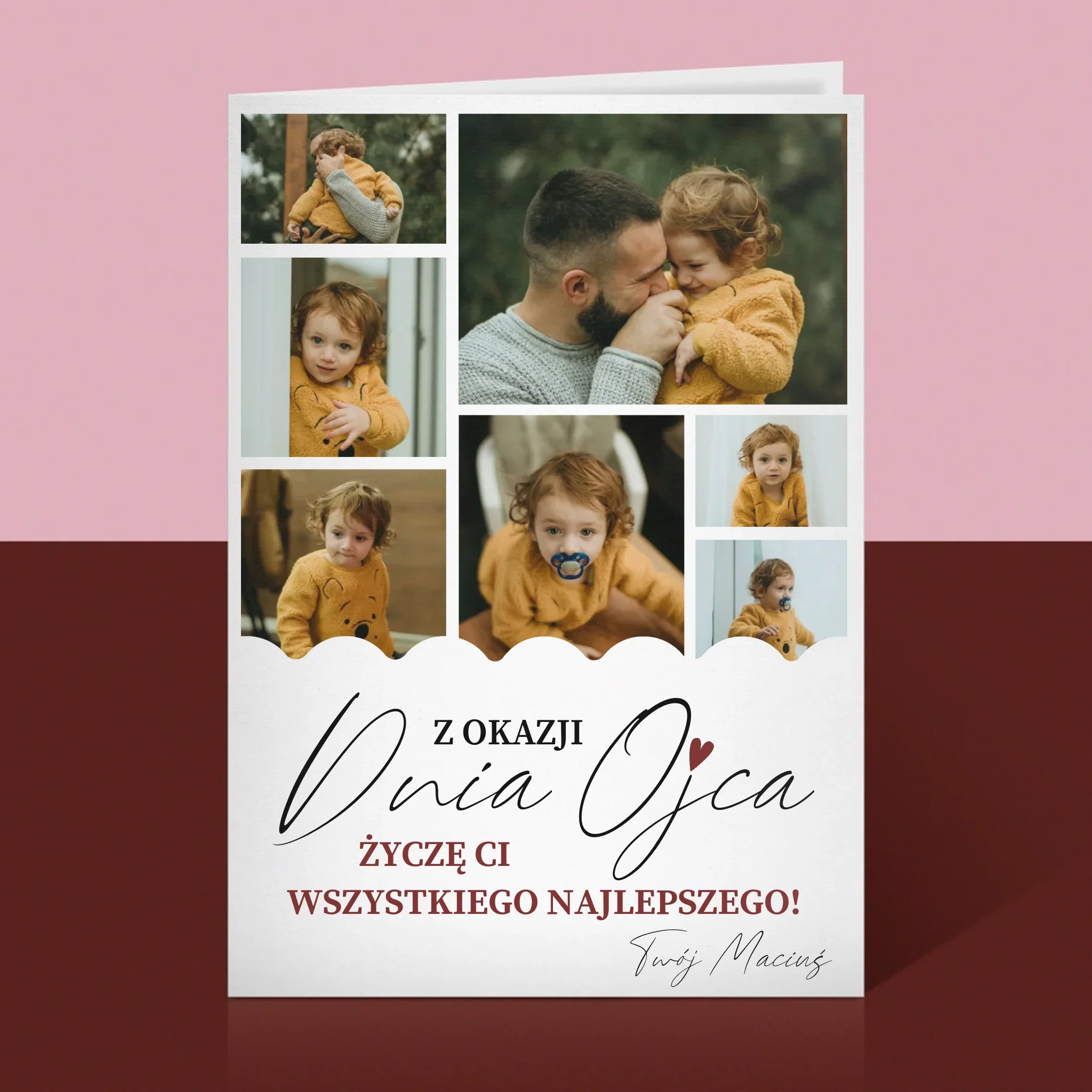 Fotokolaż: Wszystkiego Najlepszego z Okazji Dnia Ojca - Kartka z Życzeniami