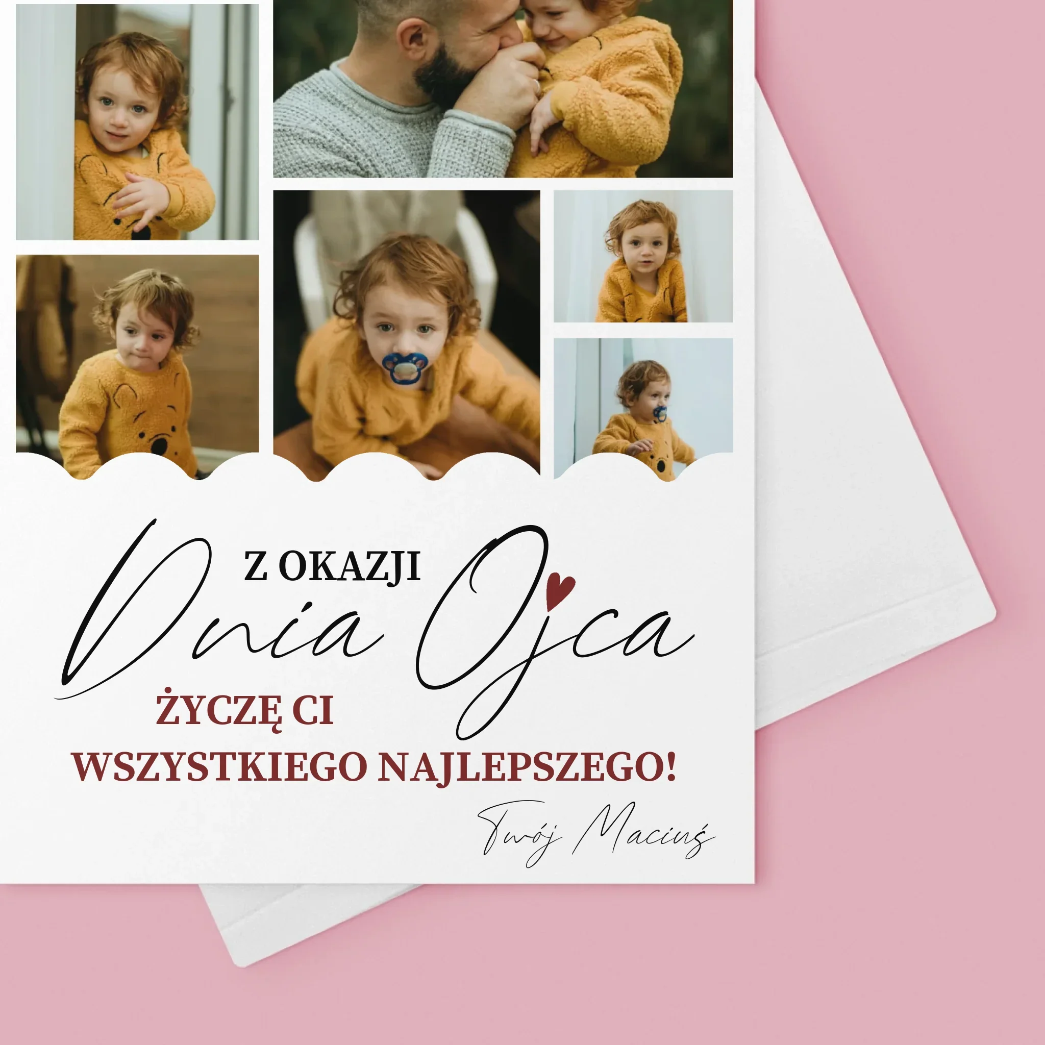 Fotokolaż: Wszystkiego Najlepszego z Okazji Dnia Ojca - Kartka z Życzeniami - Image 4