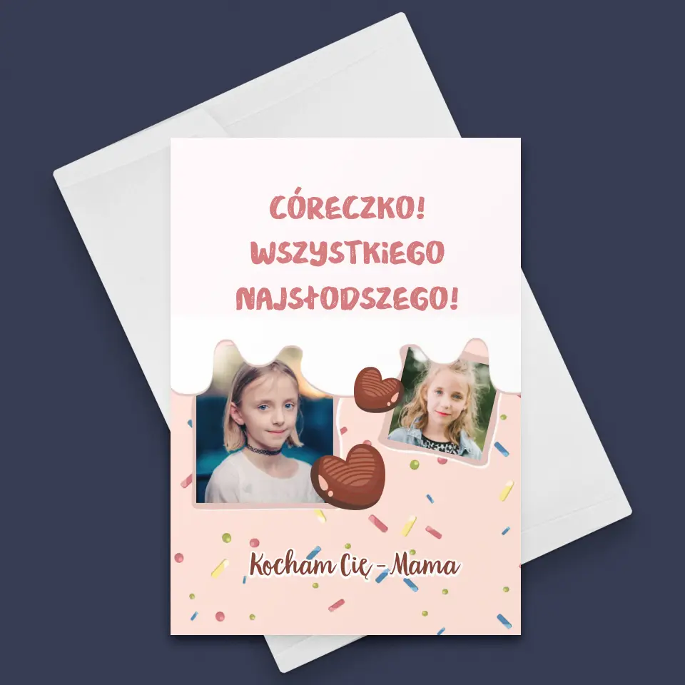 Fotokolaż: Wszystkiego Najsłodszego - Kartka z Życzeniami - Image 3