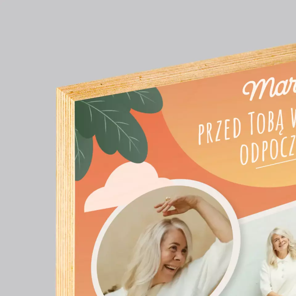 Fotokolaż: Wymarzony Odpoczynek - Wydruk Na Drewnie - Image 4