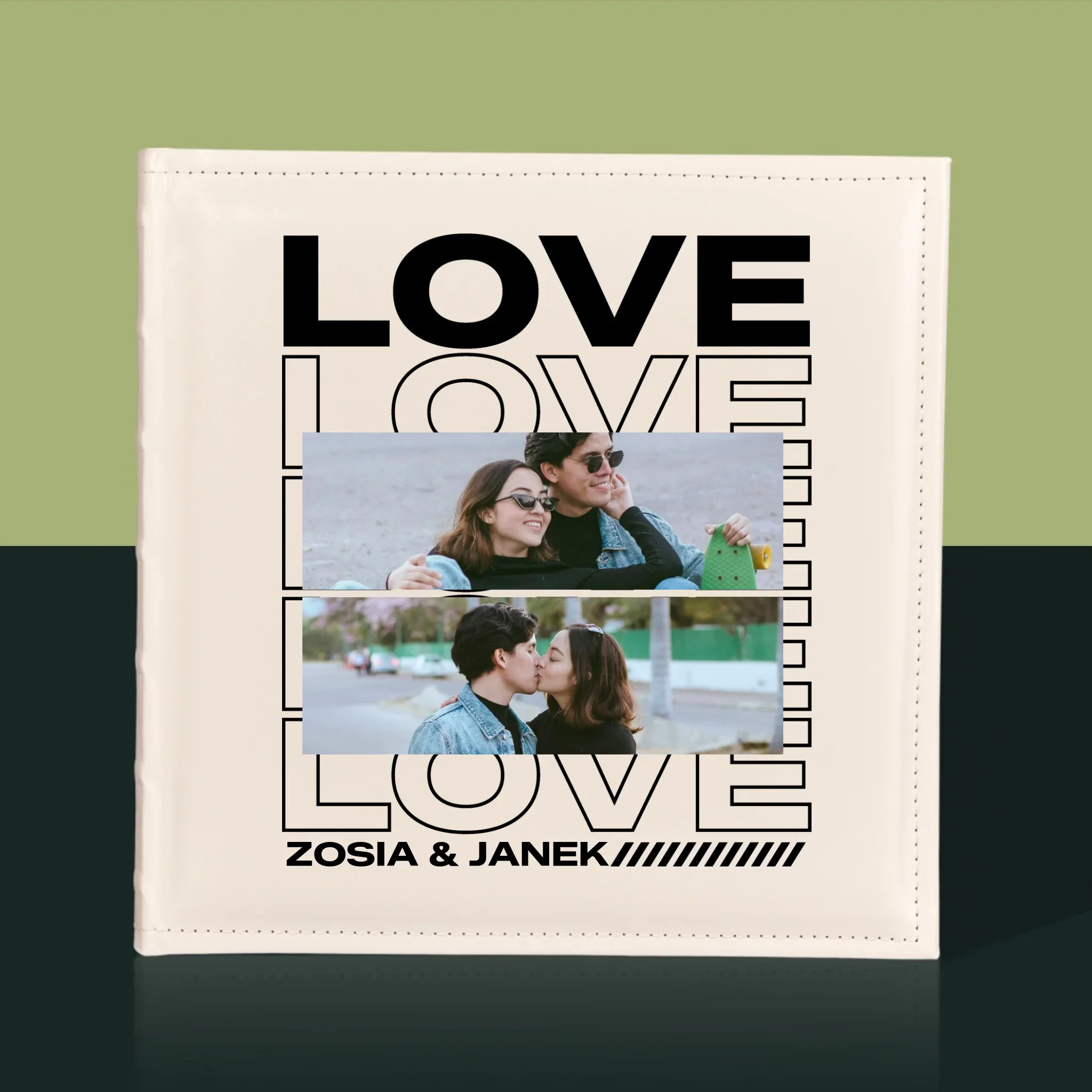 Fotokolaż: z Napisem Love - Album Na Zdjęcia