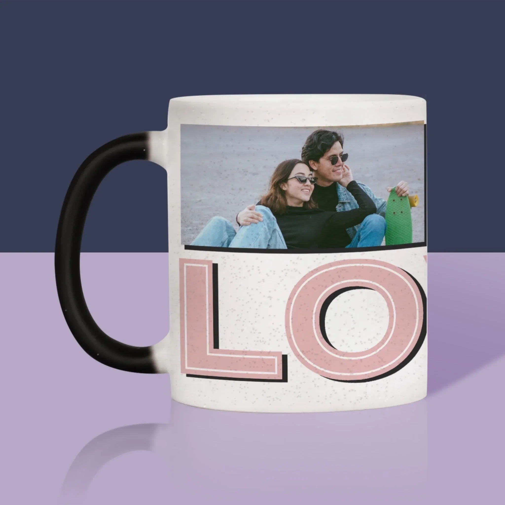 Fotokolaż: z Napisem Love - Kubek z Nadrukiem - Image 11
