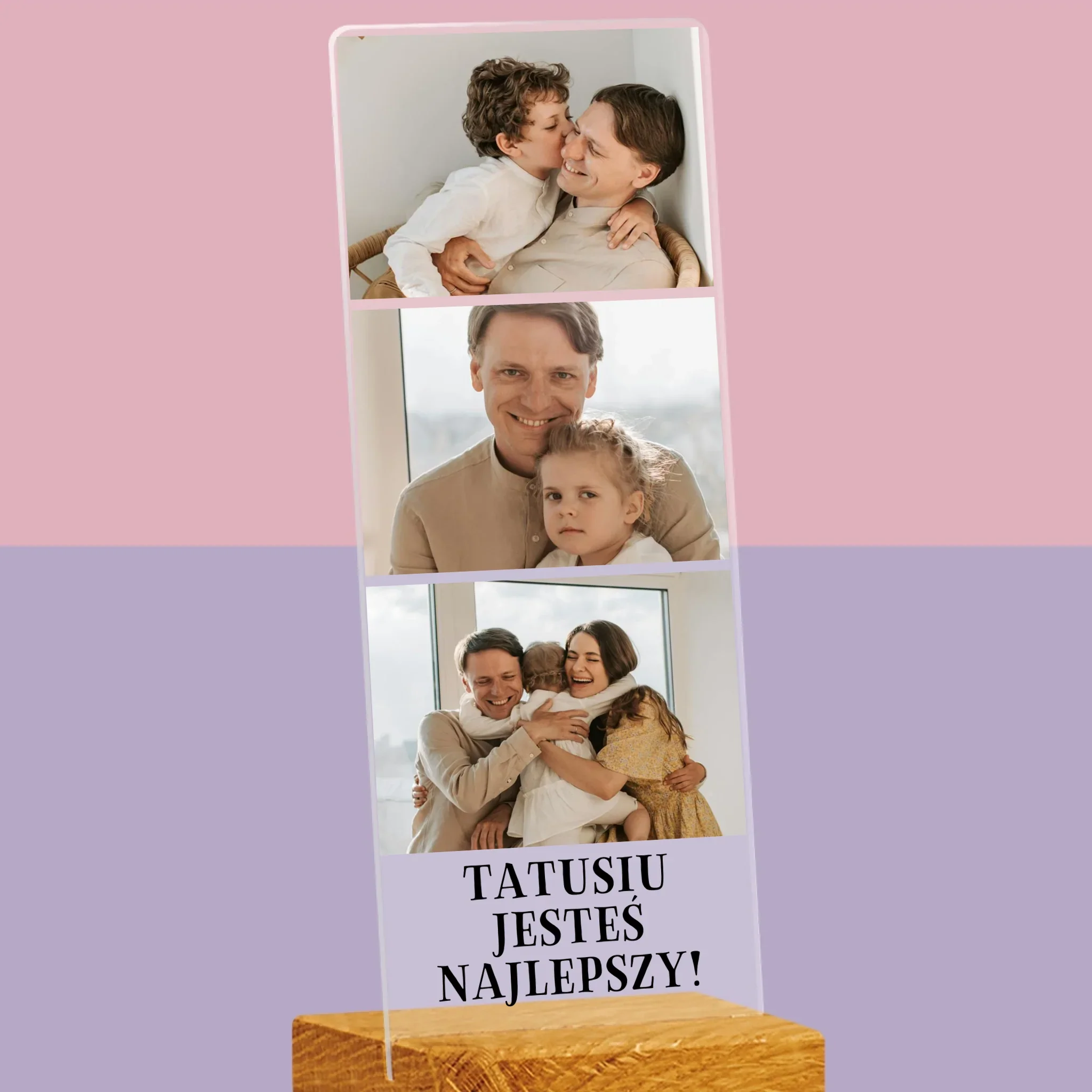 Fotokolaż: Zdjęcia Dla Taty - Zdjęcie Na Szkle Akrylowym Fotobudka - Image 2