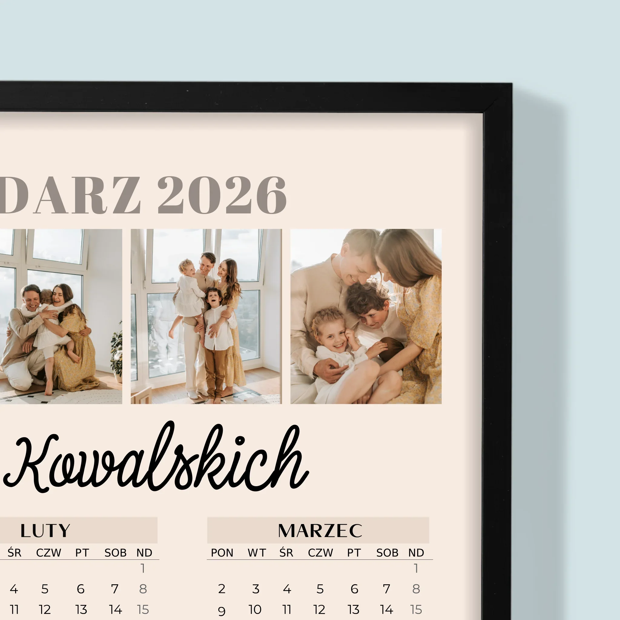 Fotokolaż: Zdjęcia Rodzinne - Kalendarz w Ramce - Image 2