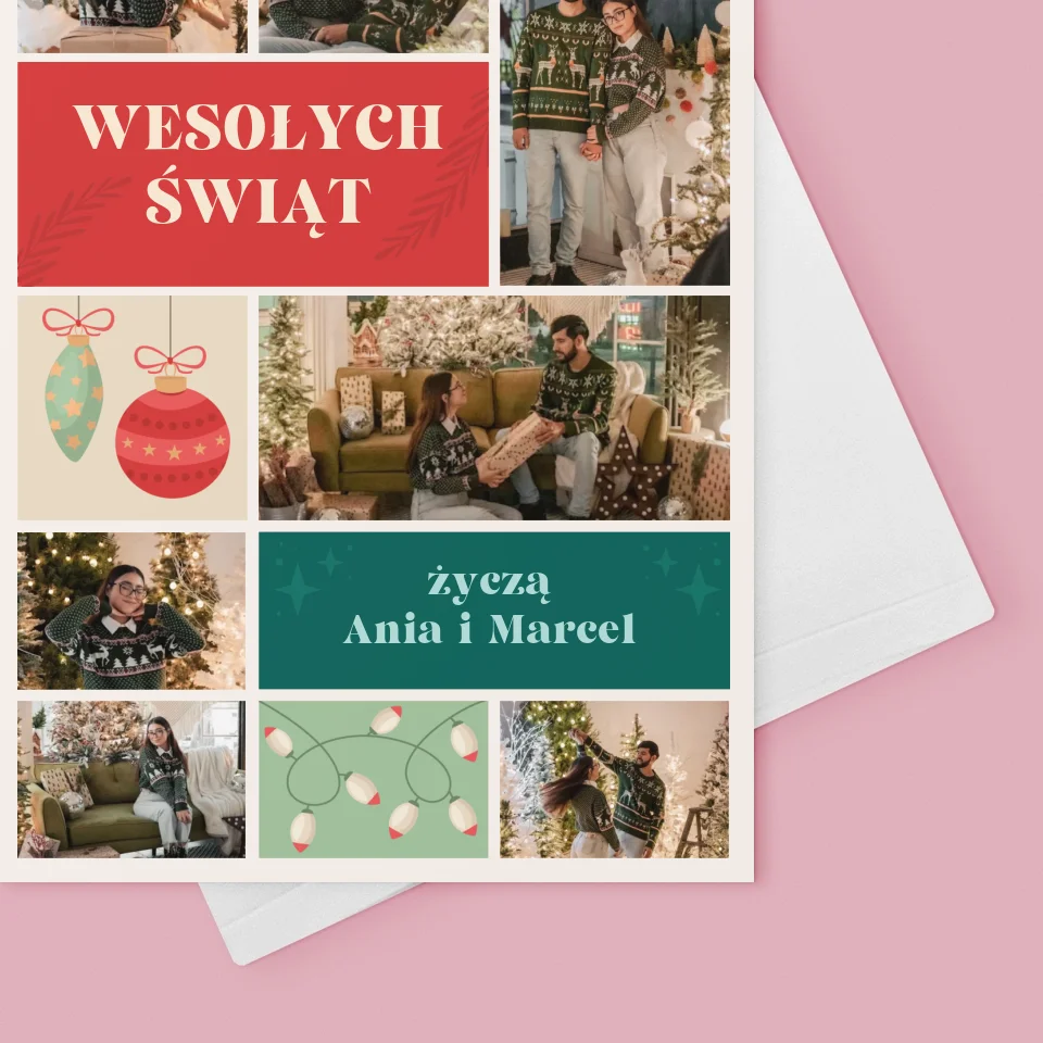 Fotokolaż: Zdjęcia Świąteczne - Kartka Z Życzeniami - Image 4