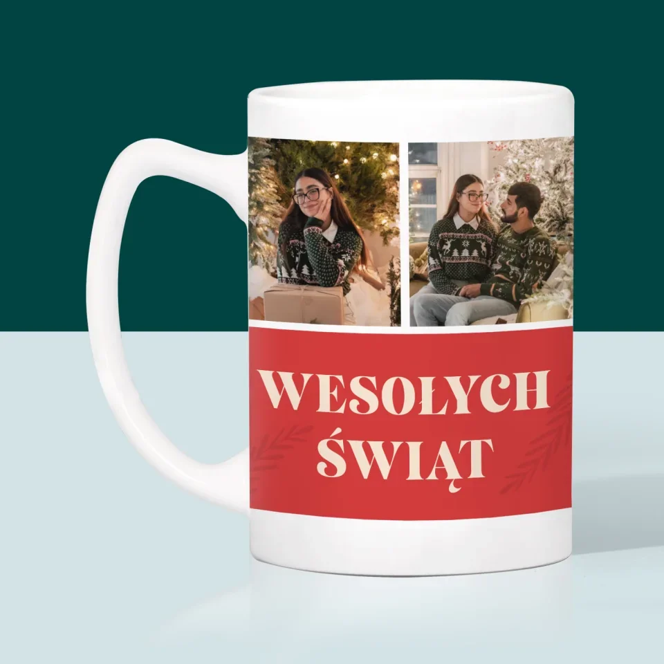 Fotokolaż: Zdjęcia Świąteczne - Kubek z Nadrukiem - Image 4