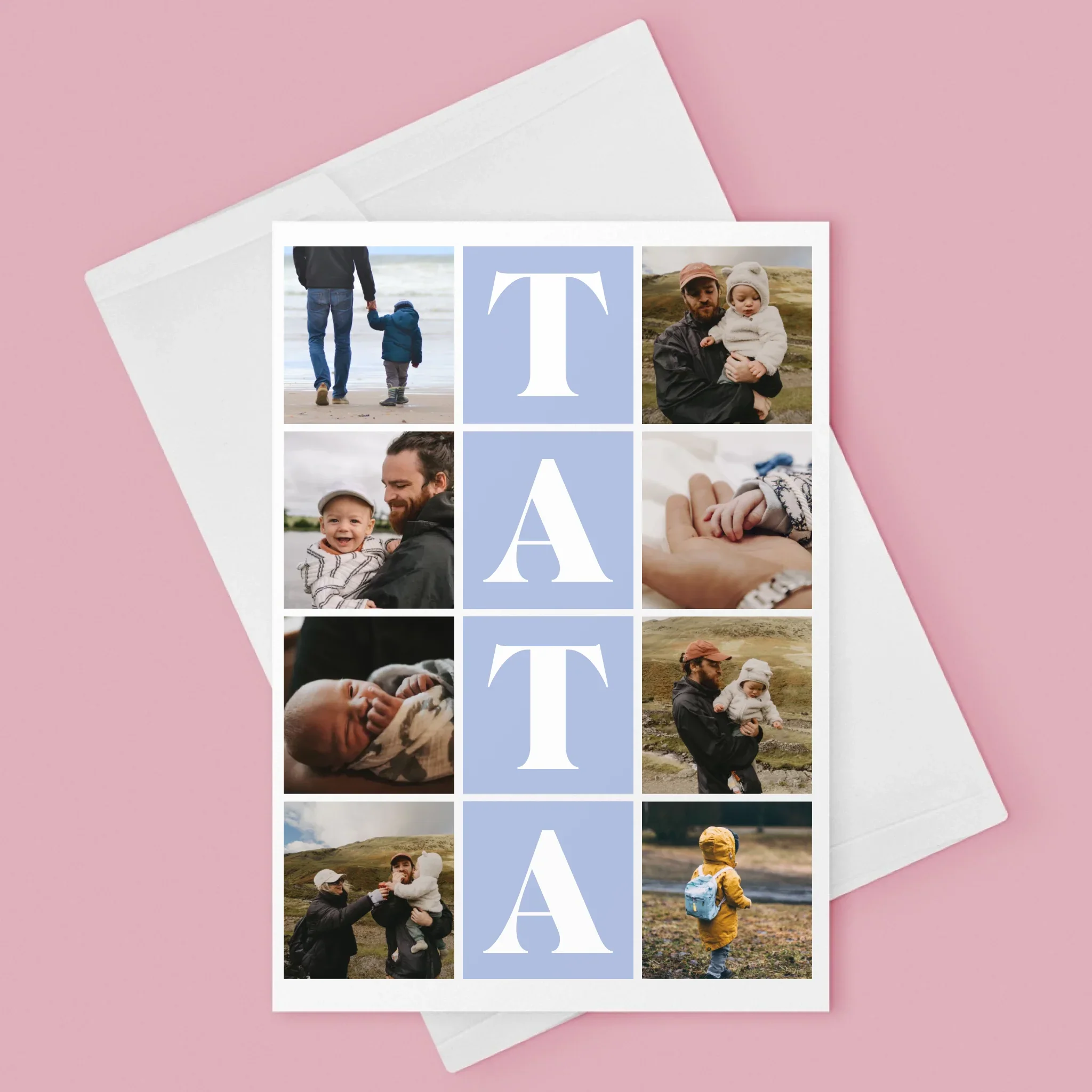 Fotokolaż: Zdjęcia z Tatą - Kartka z Życzeniami - Image 3