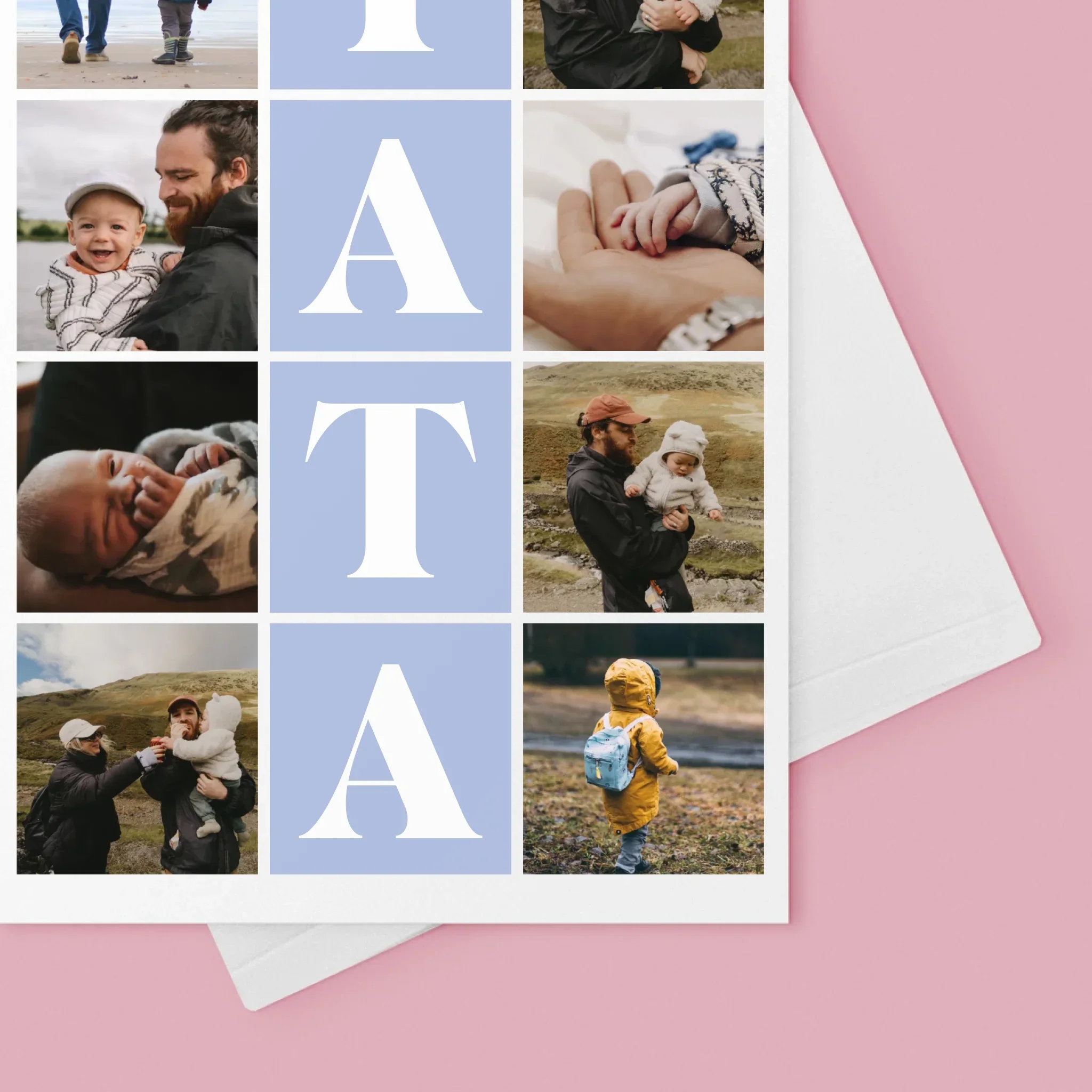 Fotokolaż: Zdjęcia z Tatą - Kartka z Życzeniami - Image 4