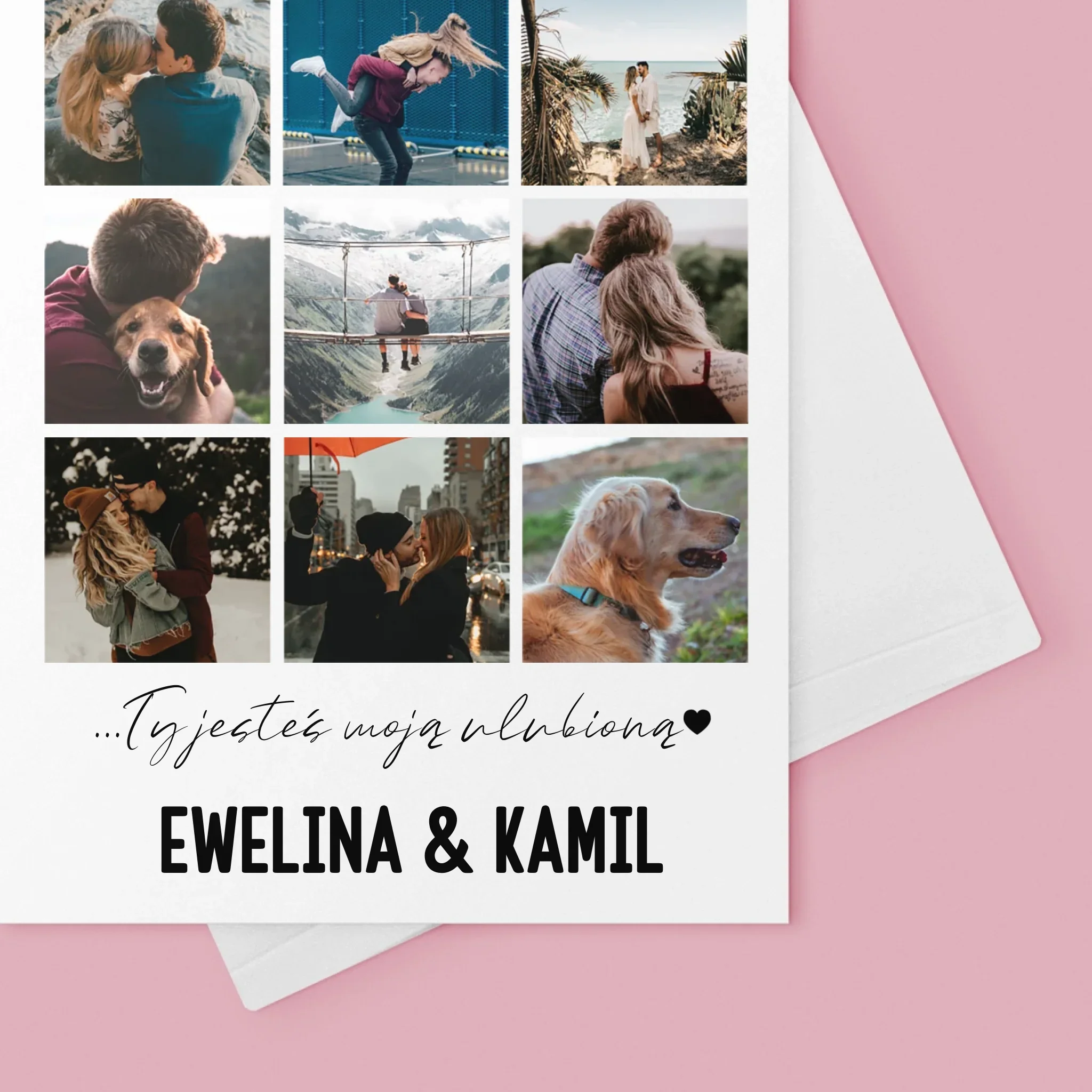 Fotokolaż: Ze Wszystkich Osób Na Świecie - Kartka z Życzeniami - Image 4