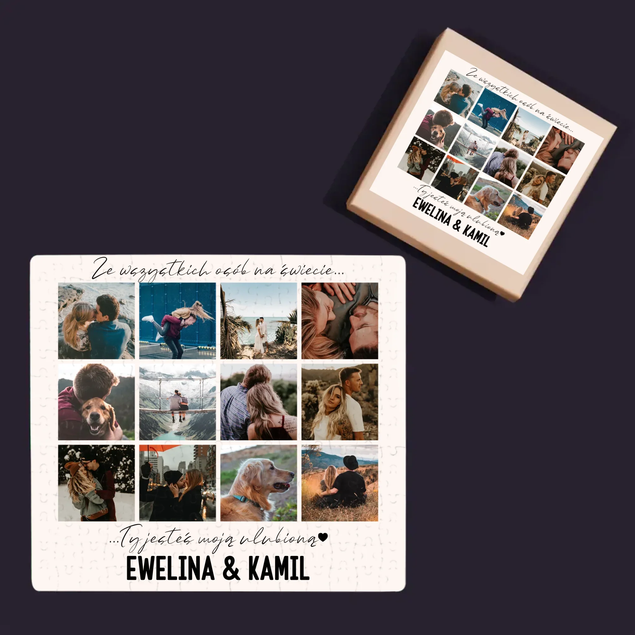 Fotokolaż: Ze Wszystkich Osób Na Świecie - Personalizowane Puzzle - Image 4
