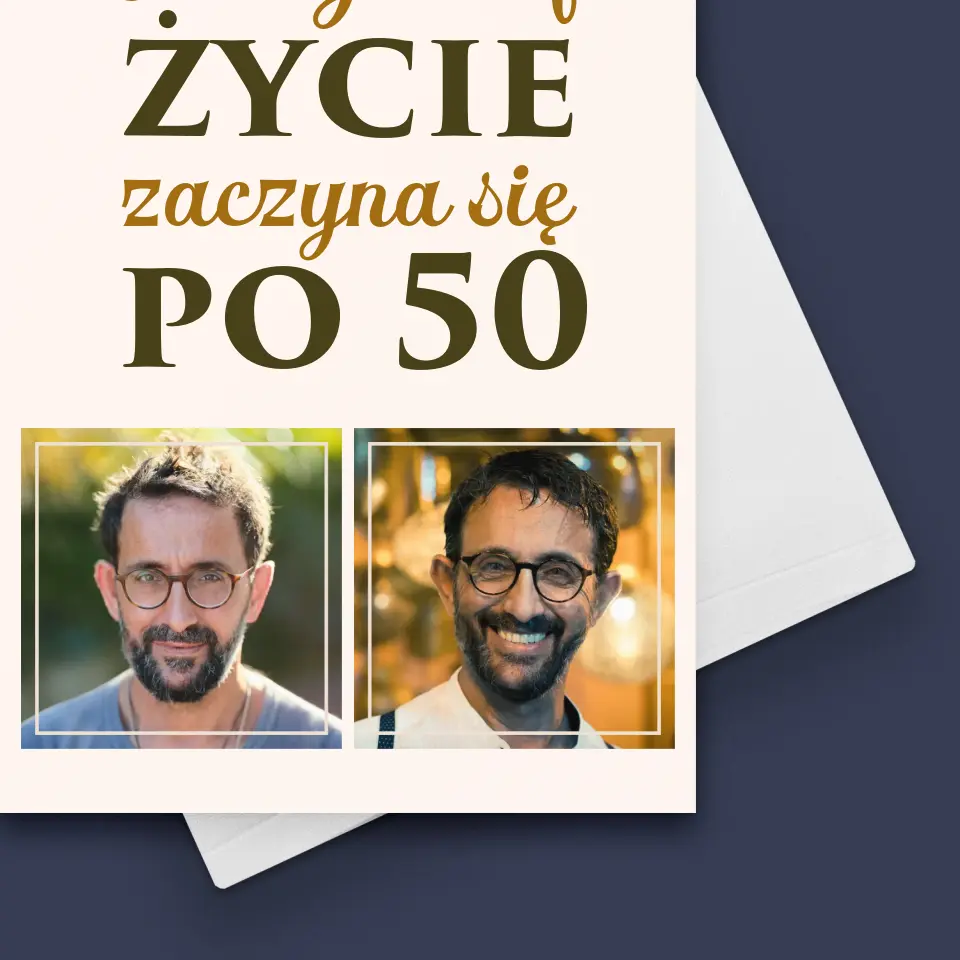 Fotokolaż: Życie Zaczyna Się Po 50 - Kartka z Życzeniami - Image 4