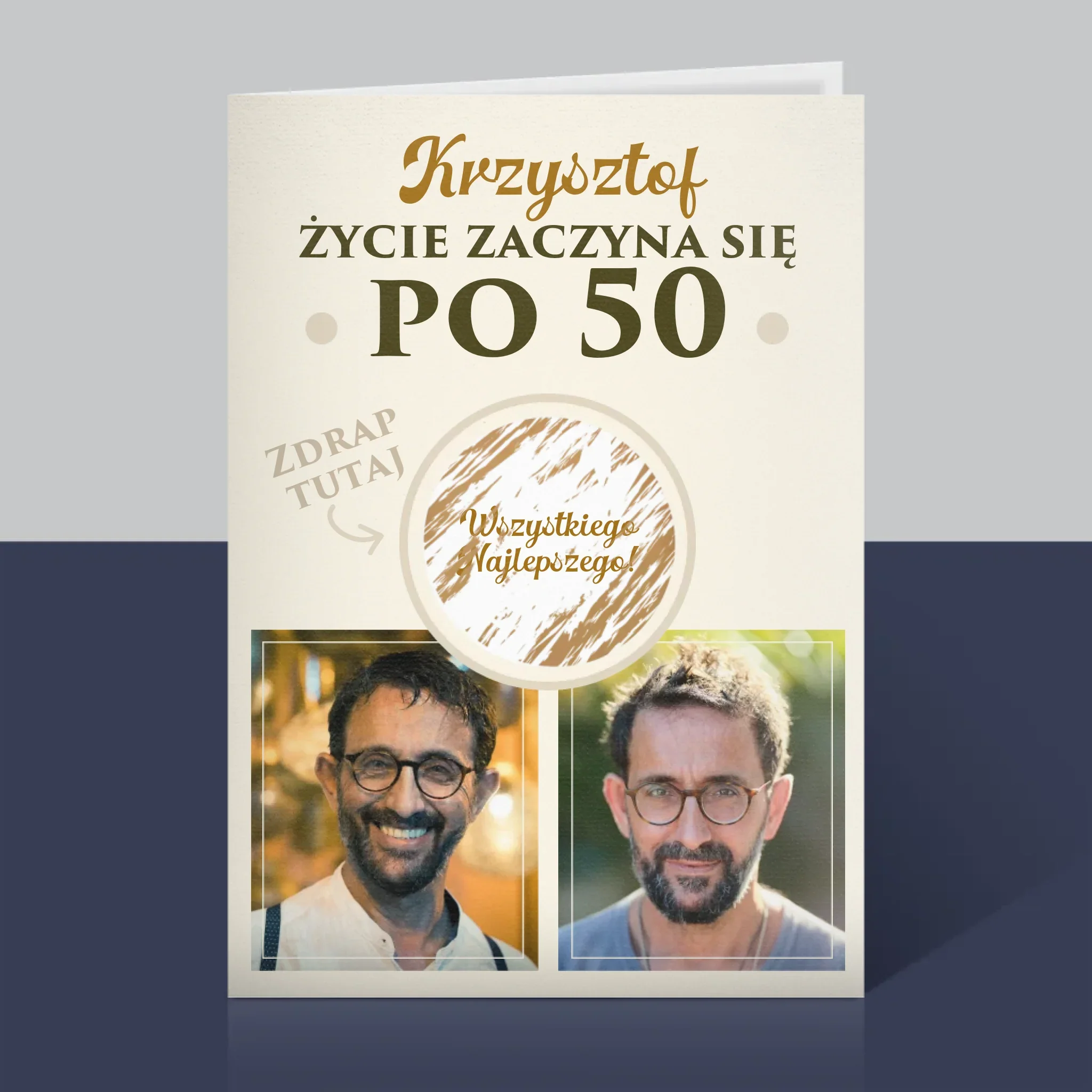 Fotokolaż: Życie Zaczyna Się Po 50 - Kartka z Życzeniami - Image 5