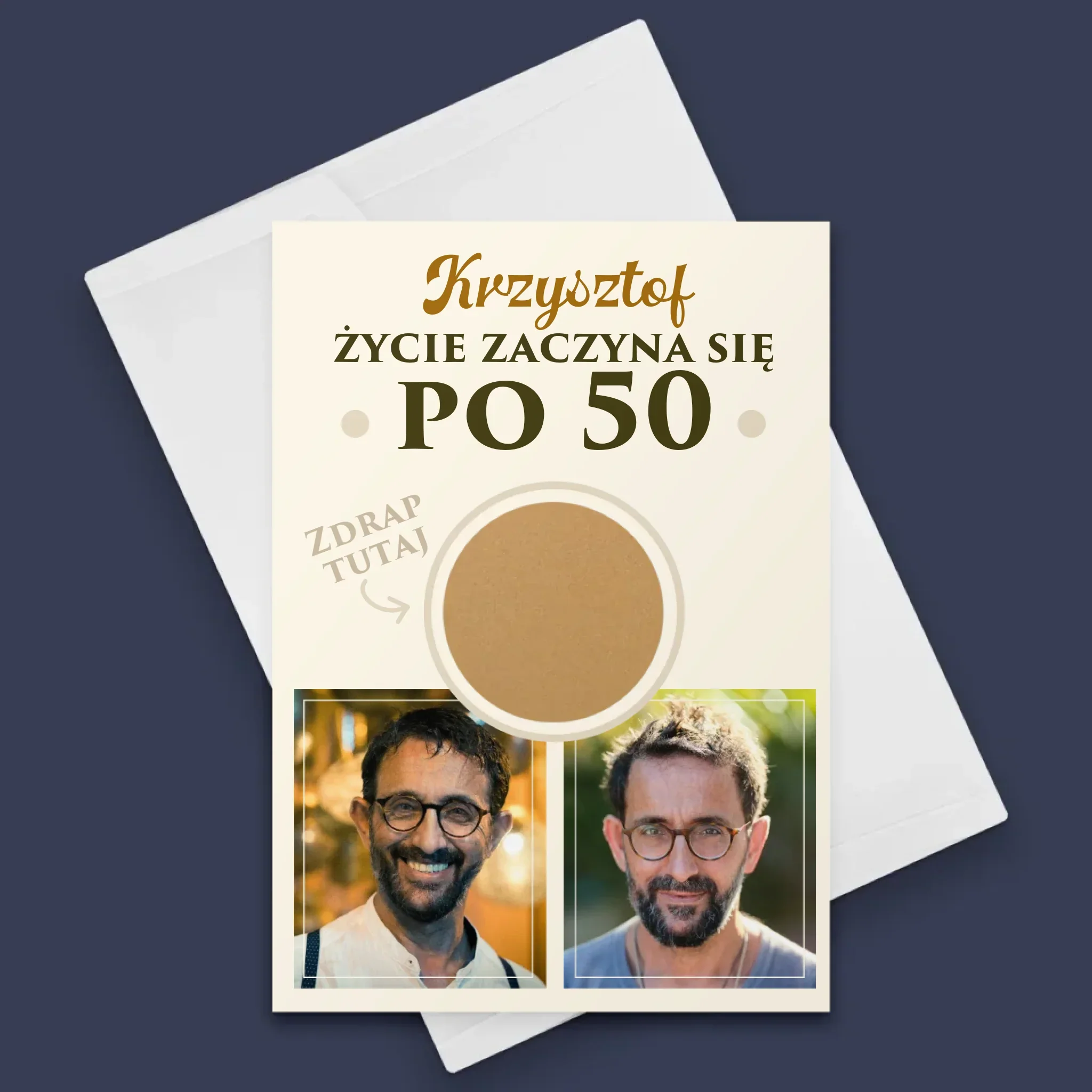 Fotokolaż: Życie Zaczyna Się Po 50 - Kartka z Życzeniami - Image 7