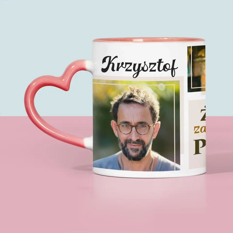 Fotokolaż: Życie Zaczyna Się Po 50 - Kubek z Nadrukiem - Image 5