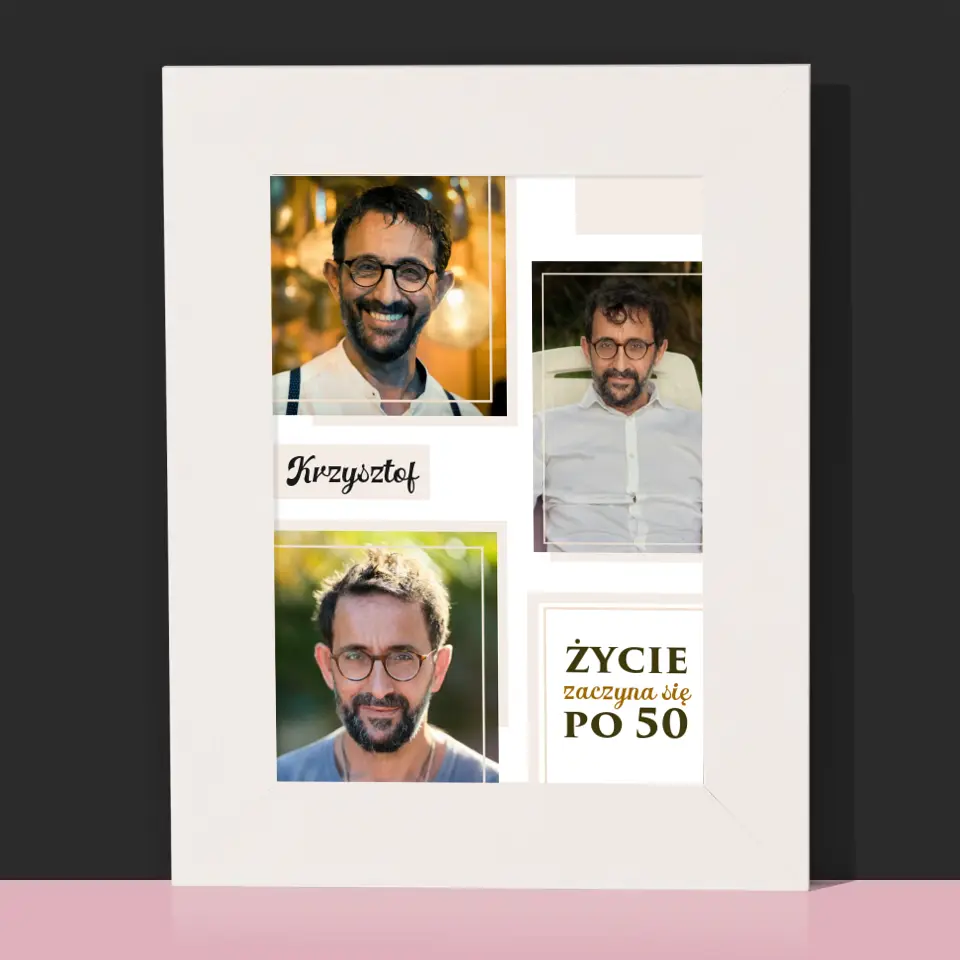 Fotokolaż: Życie Zaczyna Się Po 50 - Ramka Na Zdjęcie - Image 2