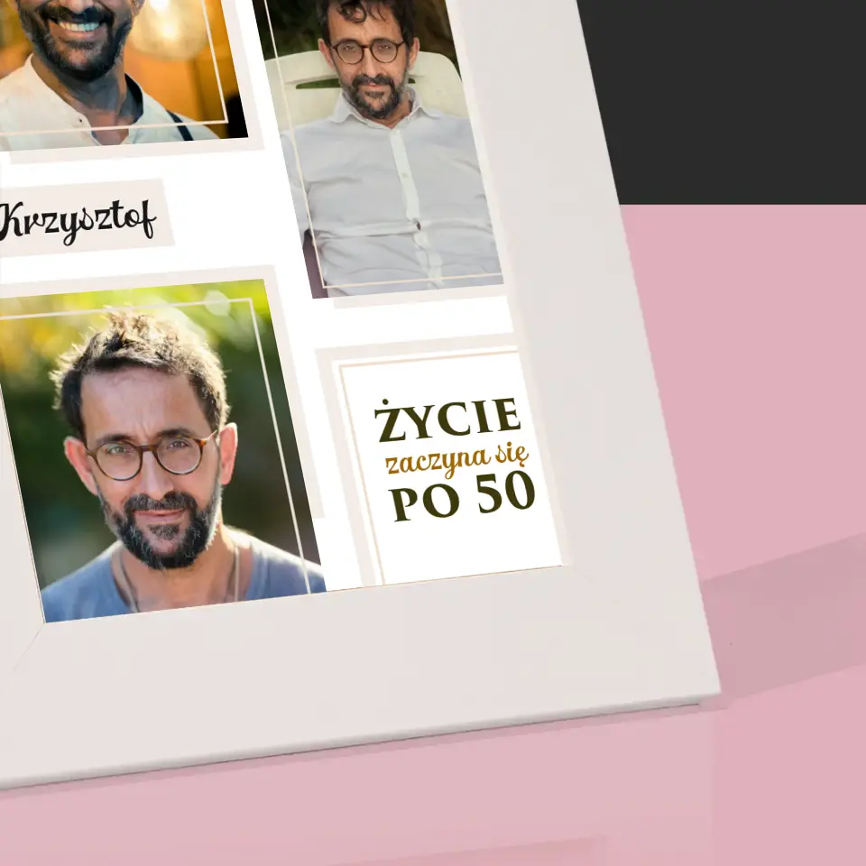 Fotokolaż: Życie Zaczyna Się Po 50 - Ramka Na Zdjęcie - Image 4