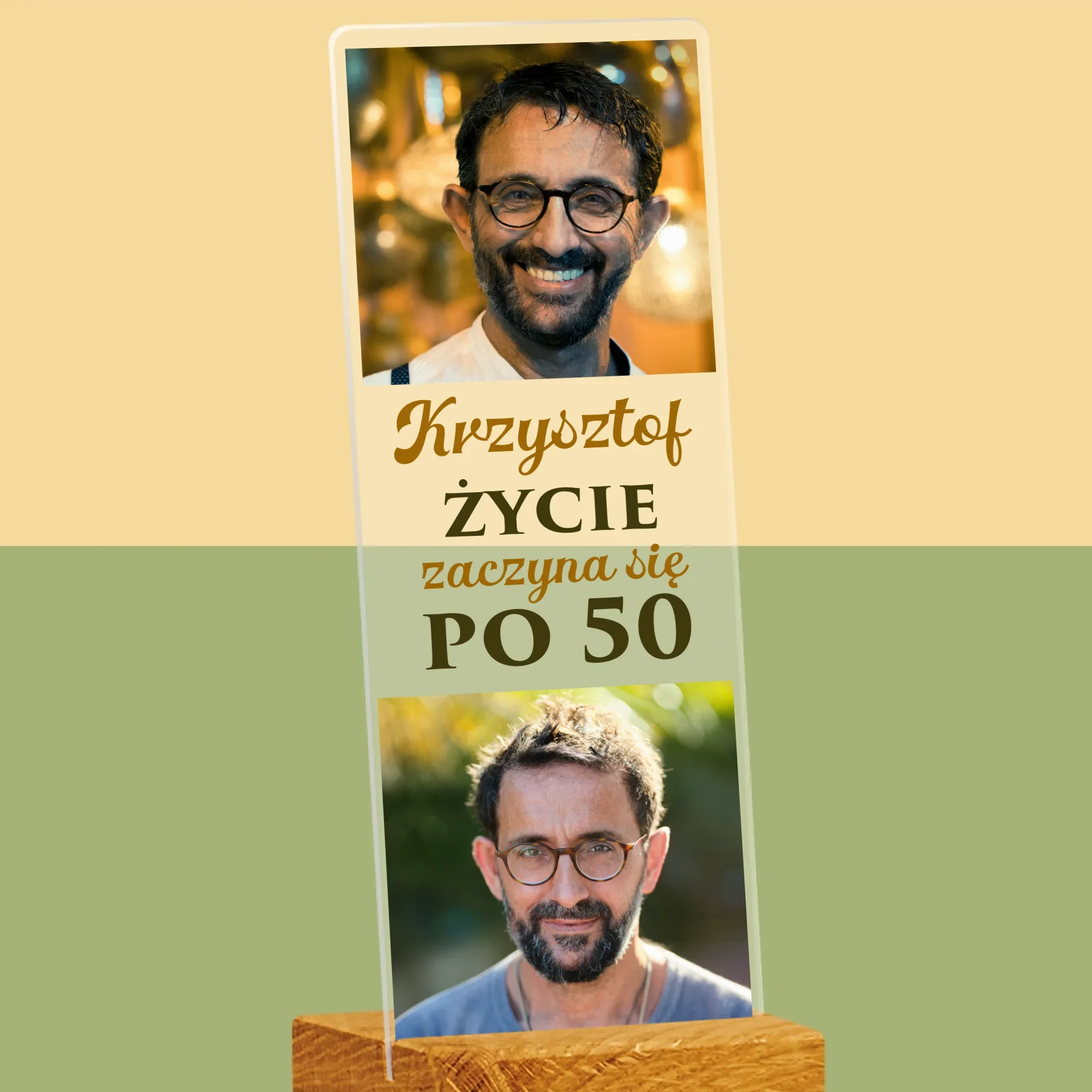 Fotokolaż: Życie Zaczyna Się Po 50 - Zdjęcie Na Szkle Akrylowym Fotobudka - Image 2