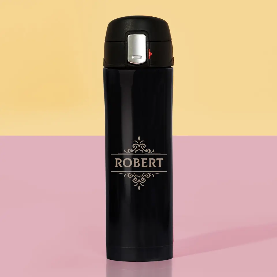 Monogram: Imię Elegant - Kubek Termiczny z Grawerem - Image 4