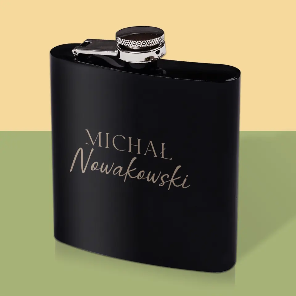 Monogram: Imię i Nazwisko - Personalizowana Piersiówka - Image 3