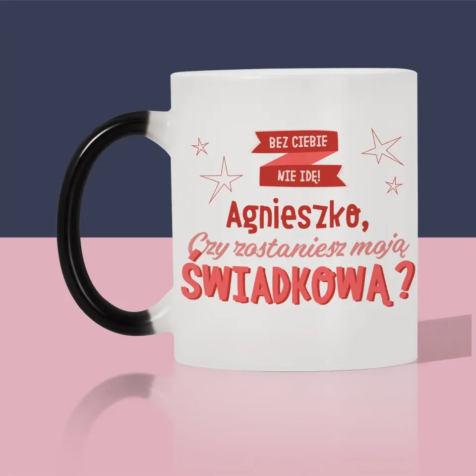 Imię i Podpis: Bez Ciebie Nie Idę - Kubek z Nadrukiem - Image 7