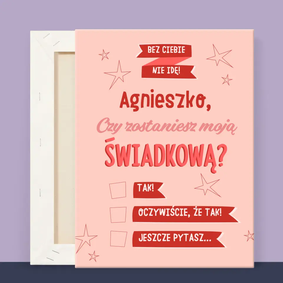 Imię i Podpis: Bez Ciebie Nie Idę - Wydruk Obramowany - Image 11