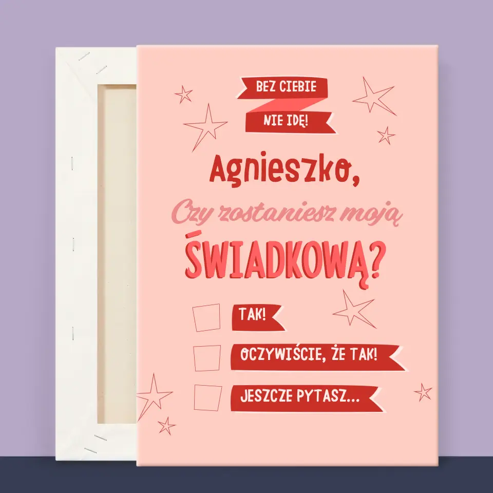 Imię i Podpis: Bez Ciebie Nie Idę - Wydruk Obramowany - Image 13